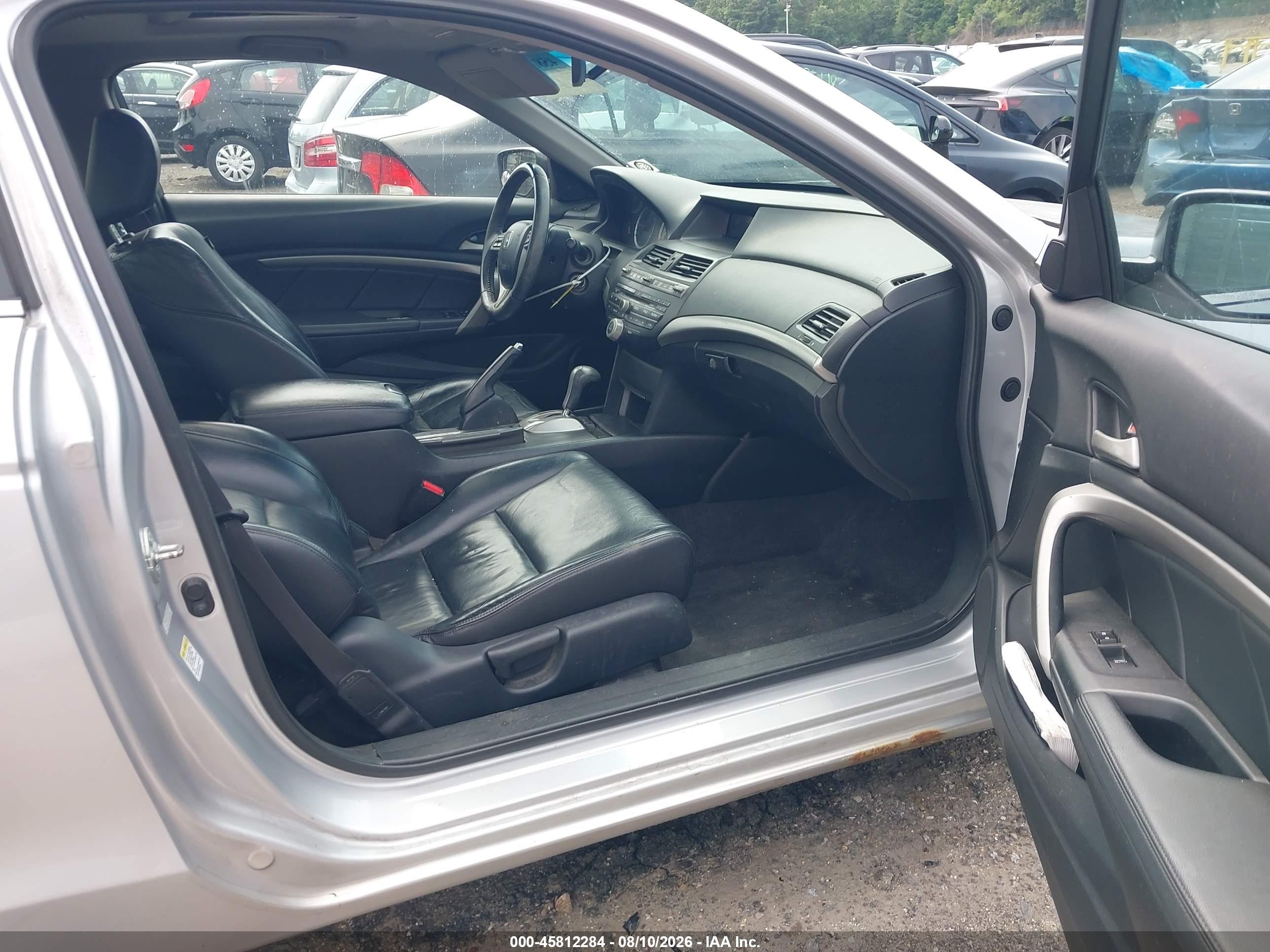 2012 Honda Accord 2.4 Ex-l Black vin: 1HGCS1B86CA015666