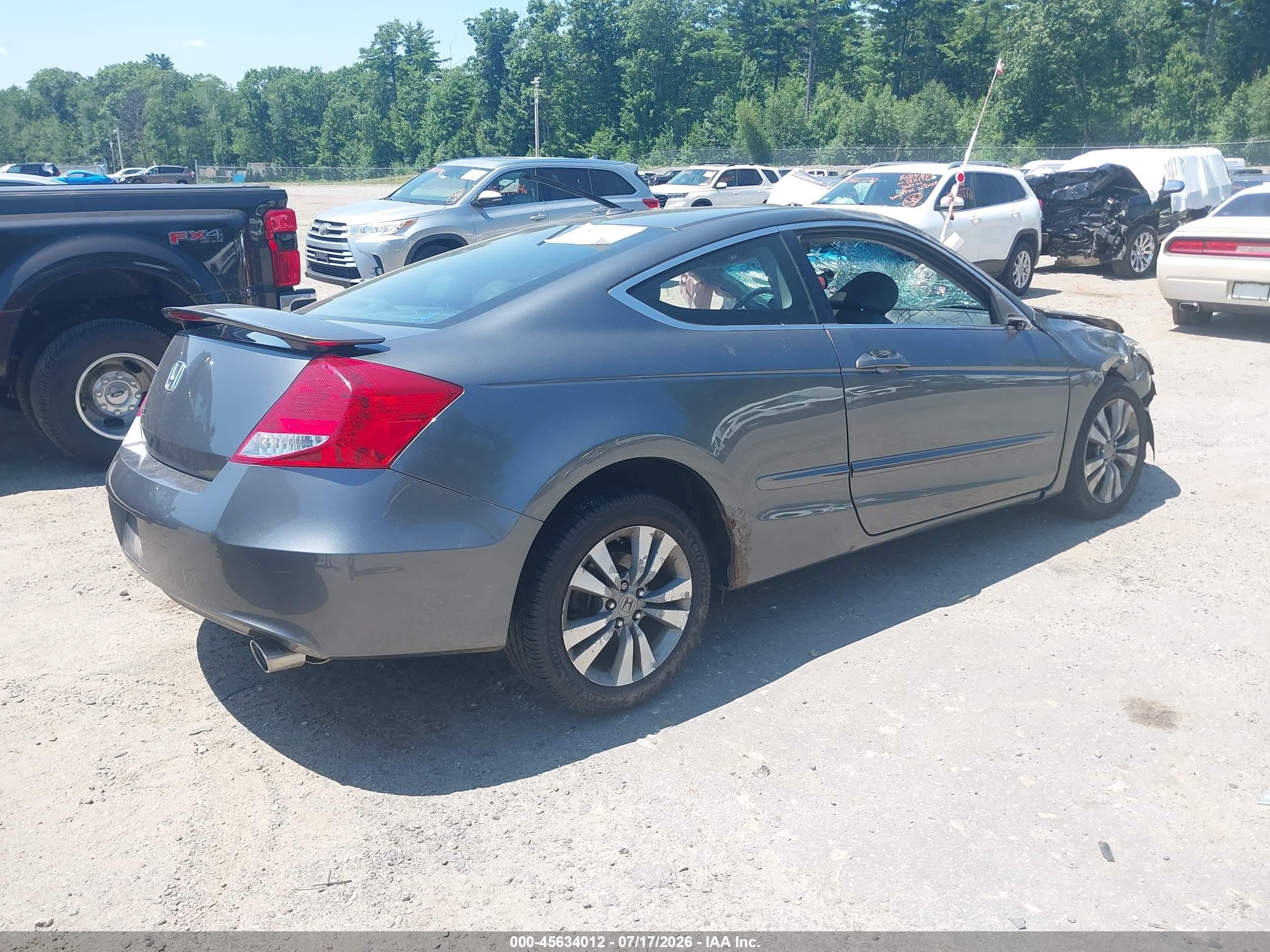 2012 Honda Accord 2.4 Ex-l Gray vin: 1HGCS1B86CA018289