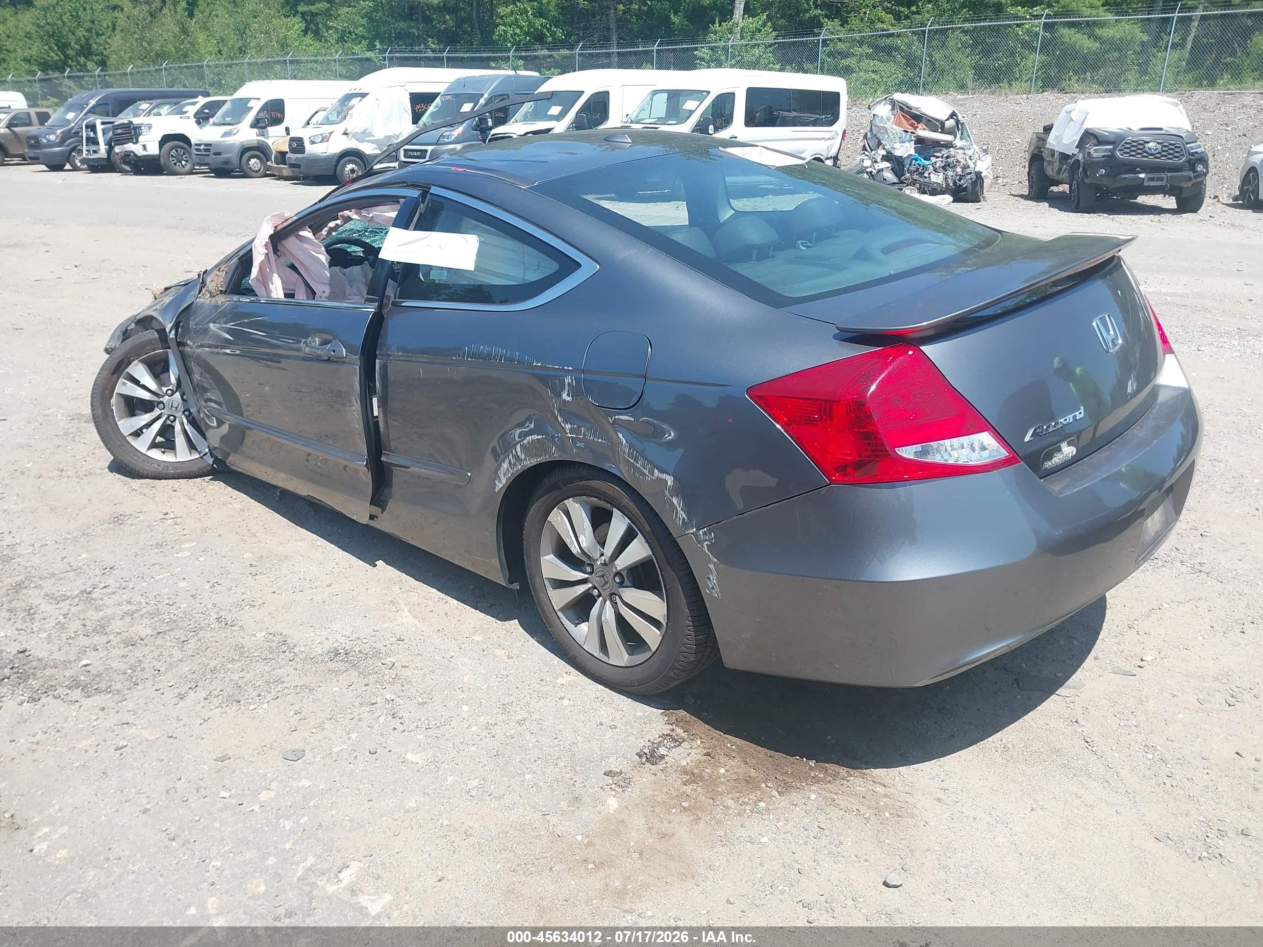 2012 Honda Accord 2.4 Ex-l Gray vin: 1HGCS1B86CA018289