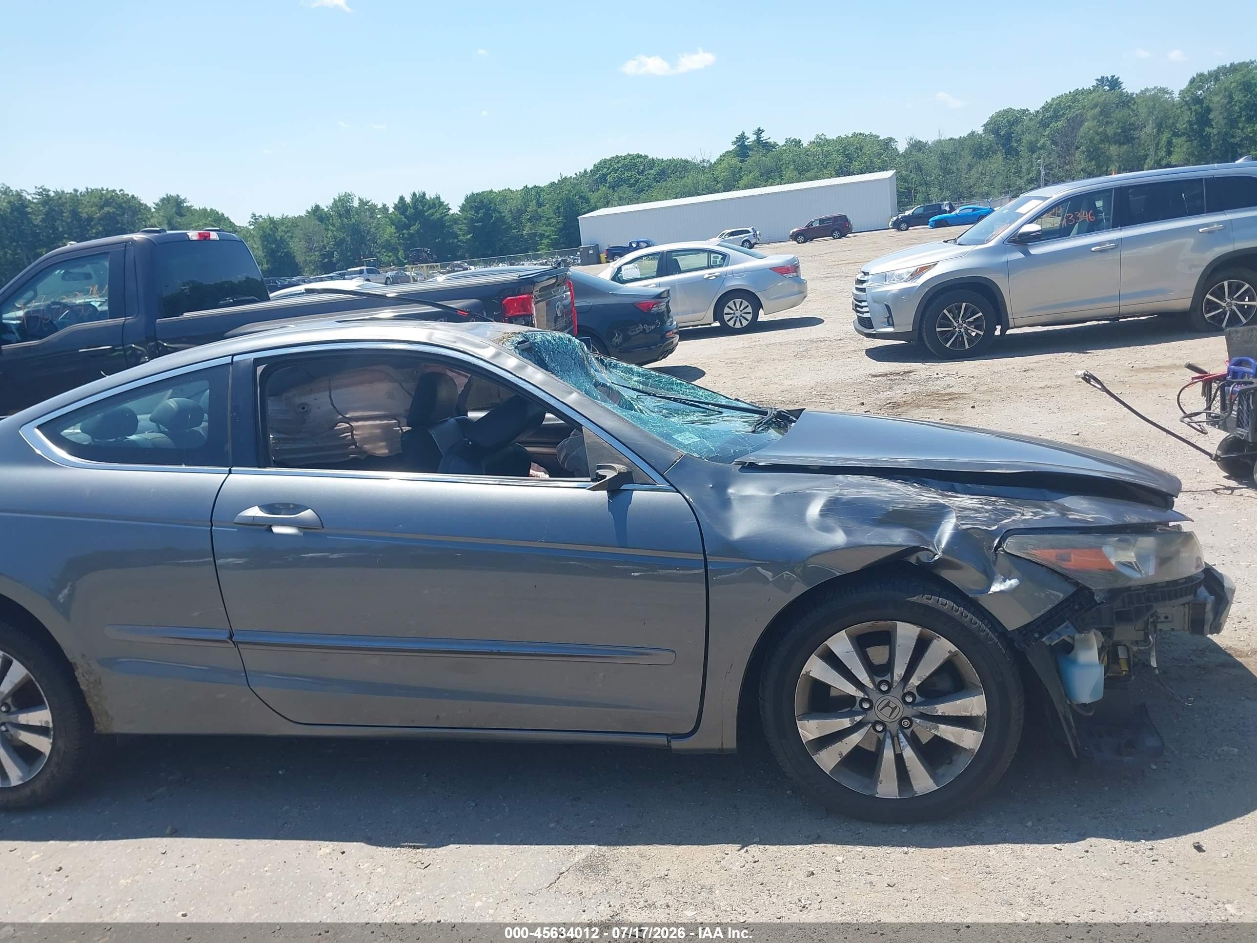 2012 Honda Accord 2.4 Ex-l Gray vin: 1HGCS1B86CA018289