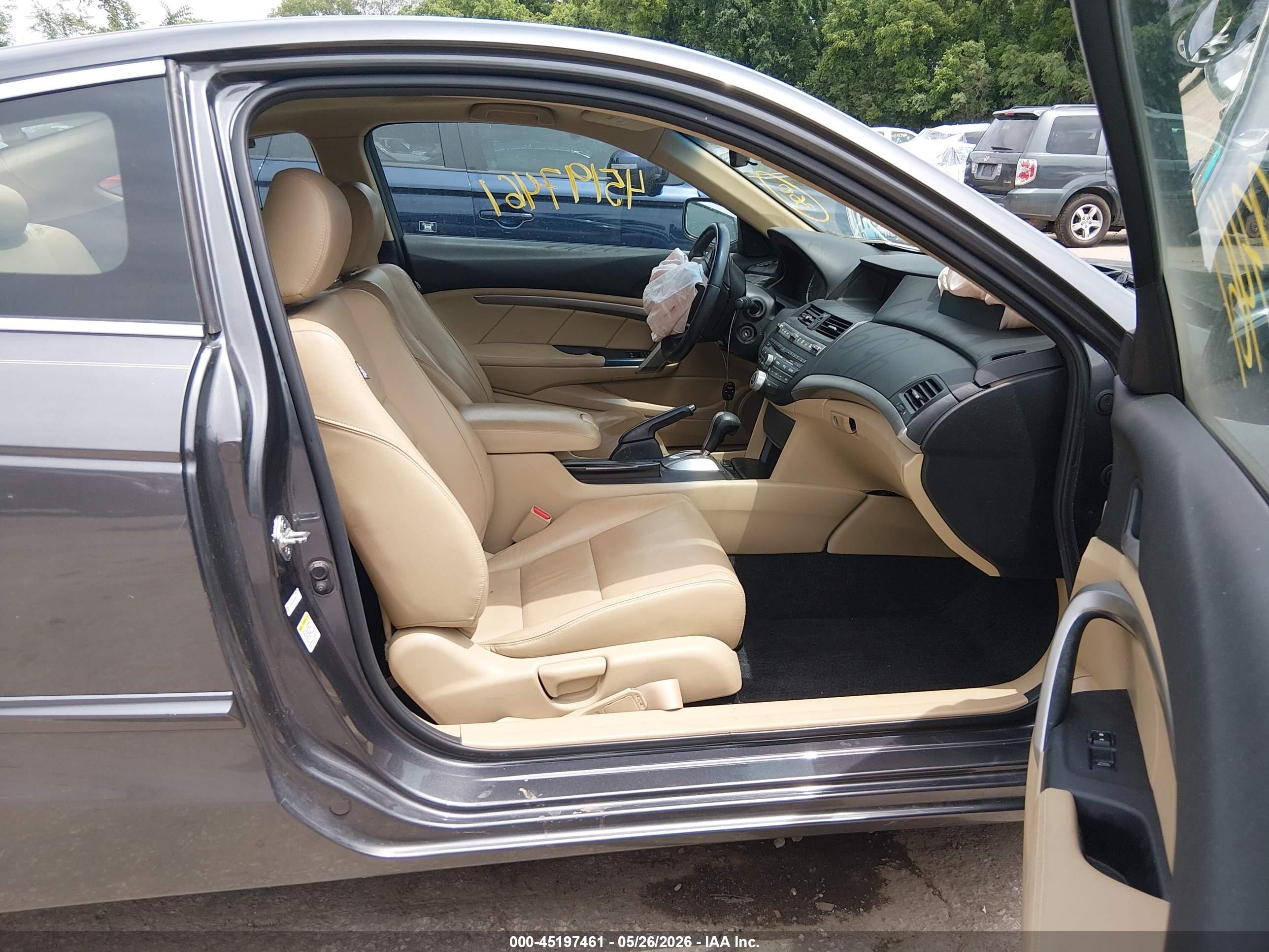 2012 Honda Accord 2.4 Ex-l Gray vin: 1HGCS1B86CA020589