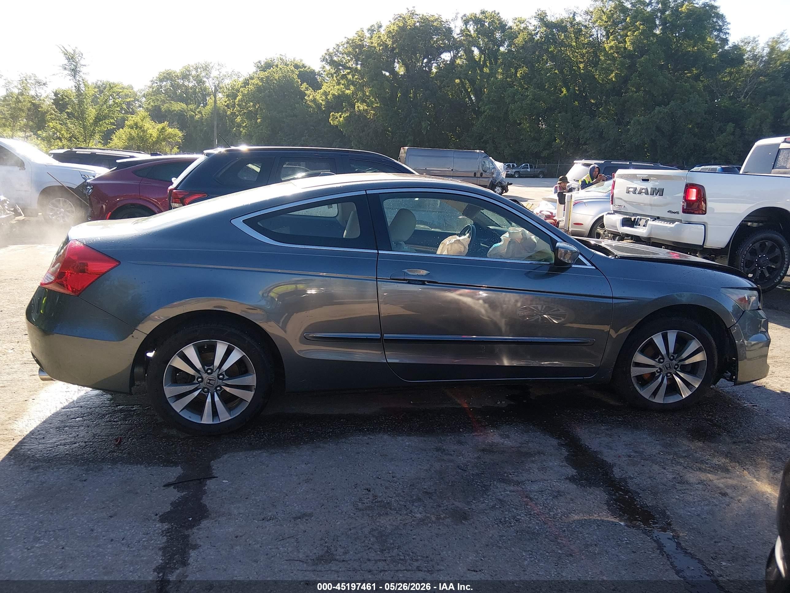 2012 Honda Accord 2.4 Ex-l Gray vin: 1HGCS1B86CA020589