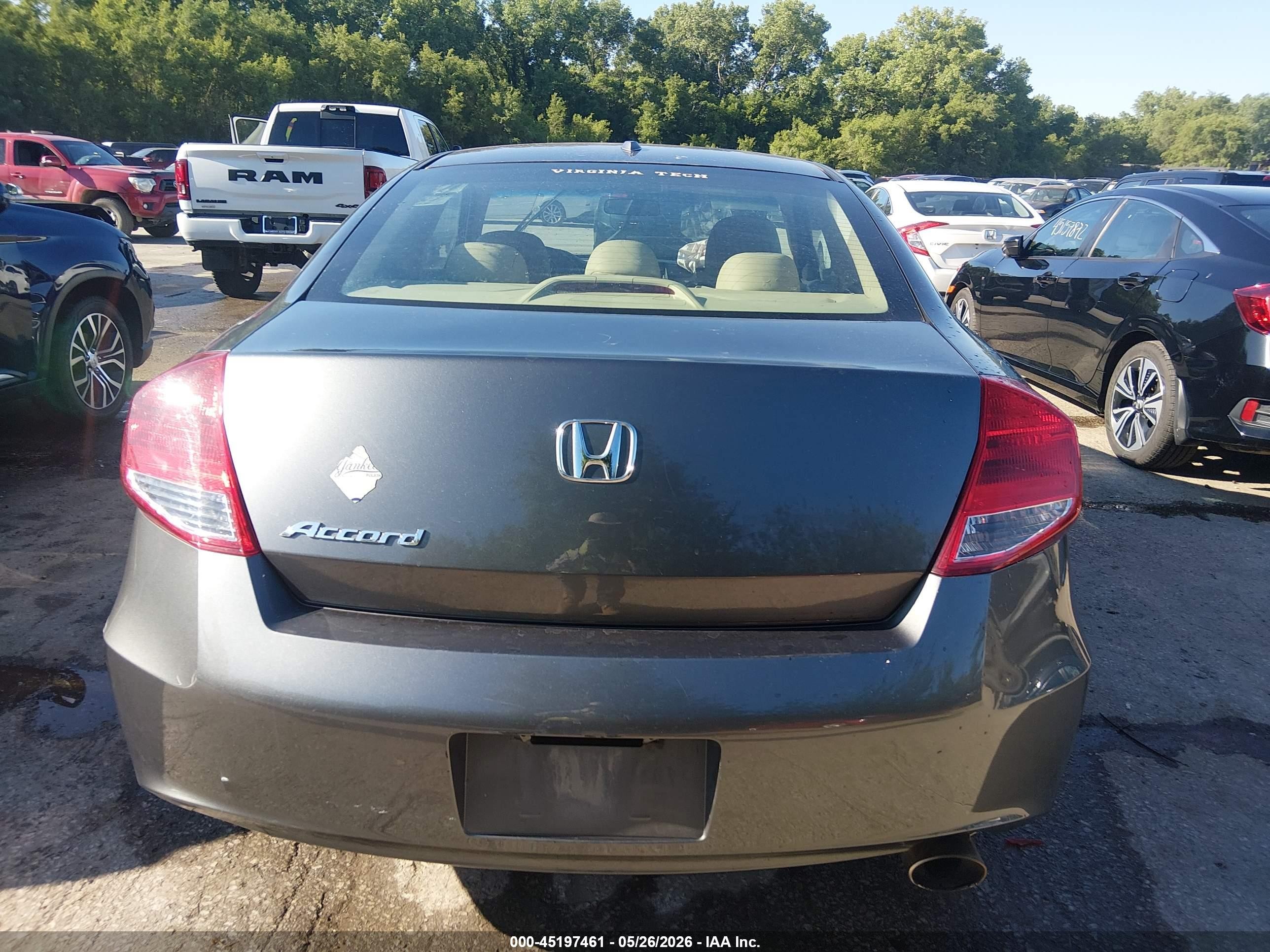 2012 Honda Accord 2.4 Ex-l Gray vin: 1HGCS1B86CA020589