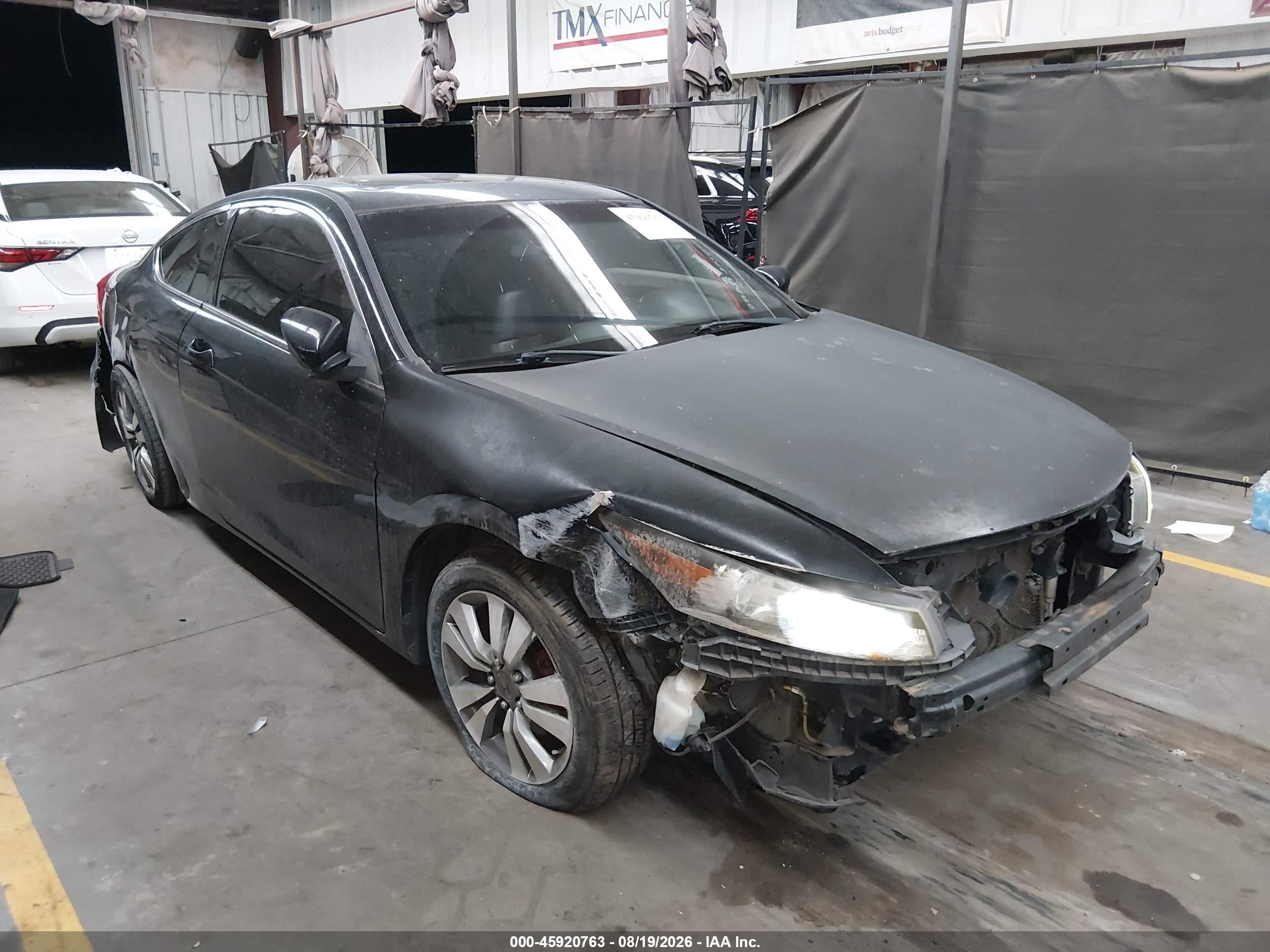 2012 Honda Accord 2.4 Ex-l Black vin: 1HGCS1B87CA008273