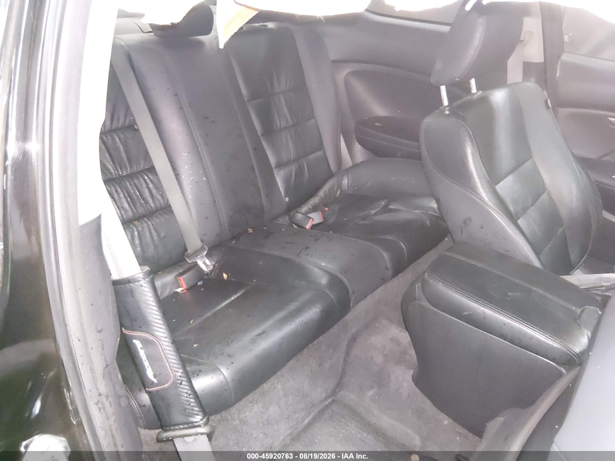 2012 Honda Accord 2.4 Ex-l Черный vin: 1HGCS1B87CA008273