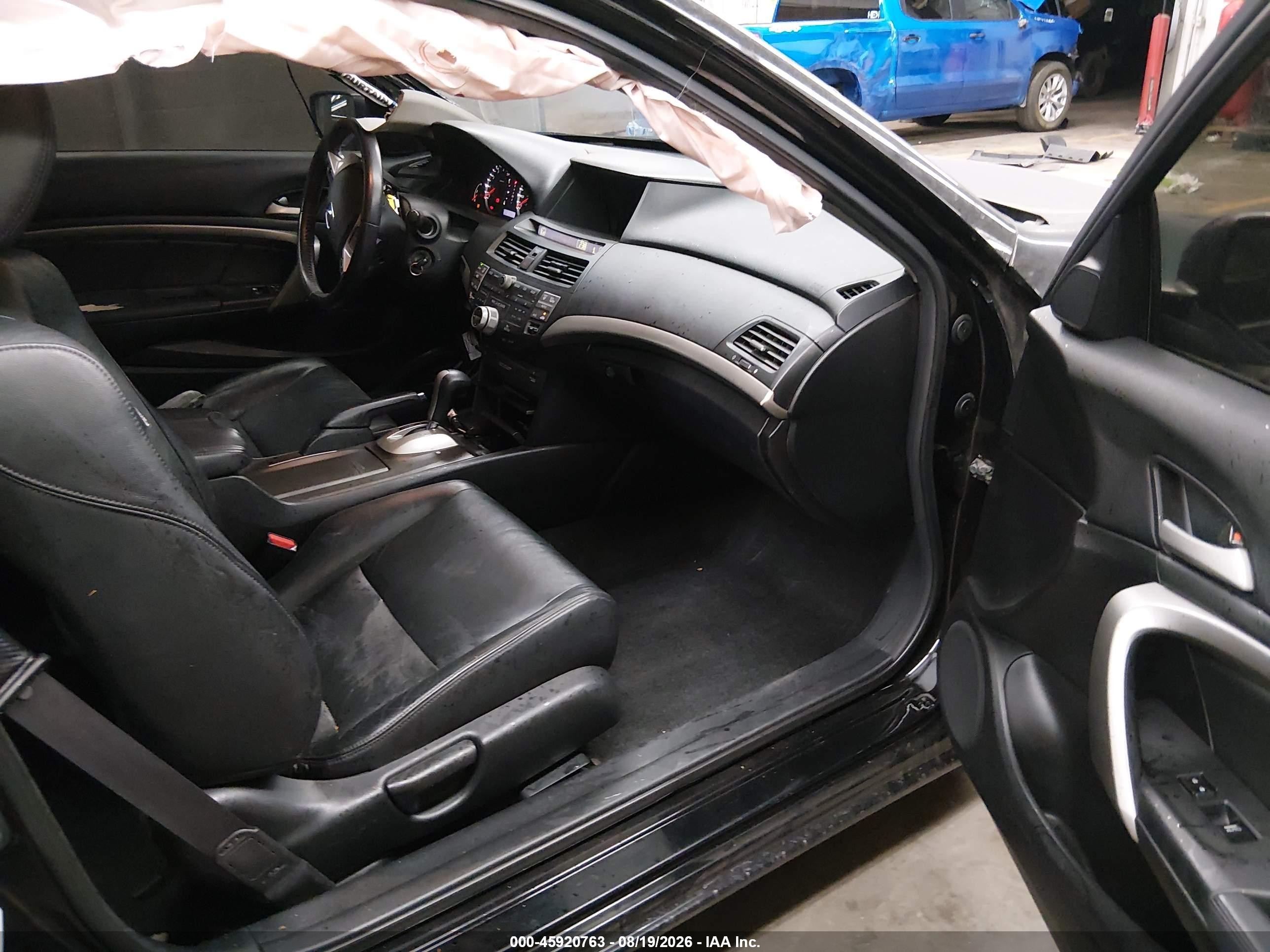 2012 Honda Accord 2.4 Ex-l Черный vin: 1HGCS1B87CA008273