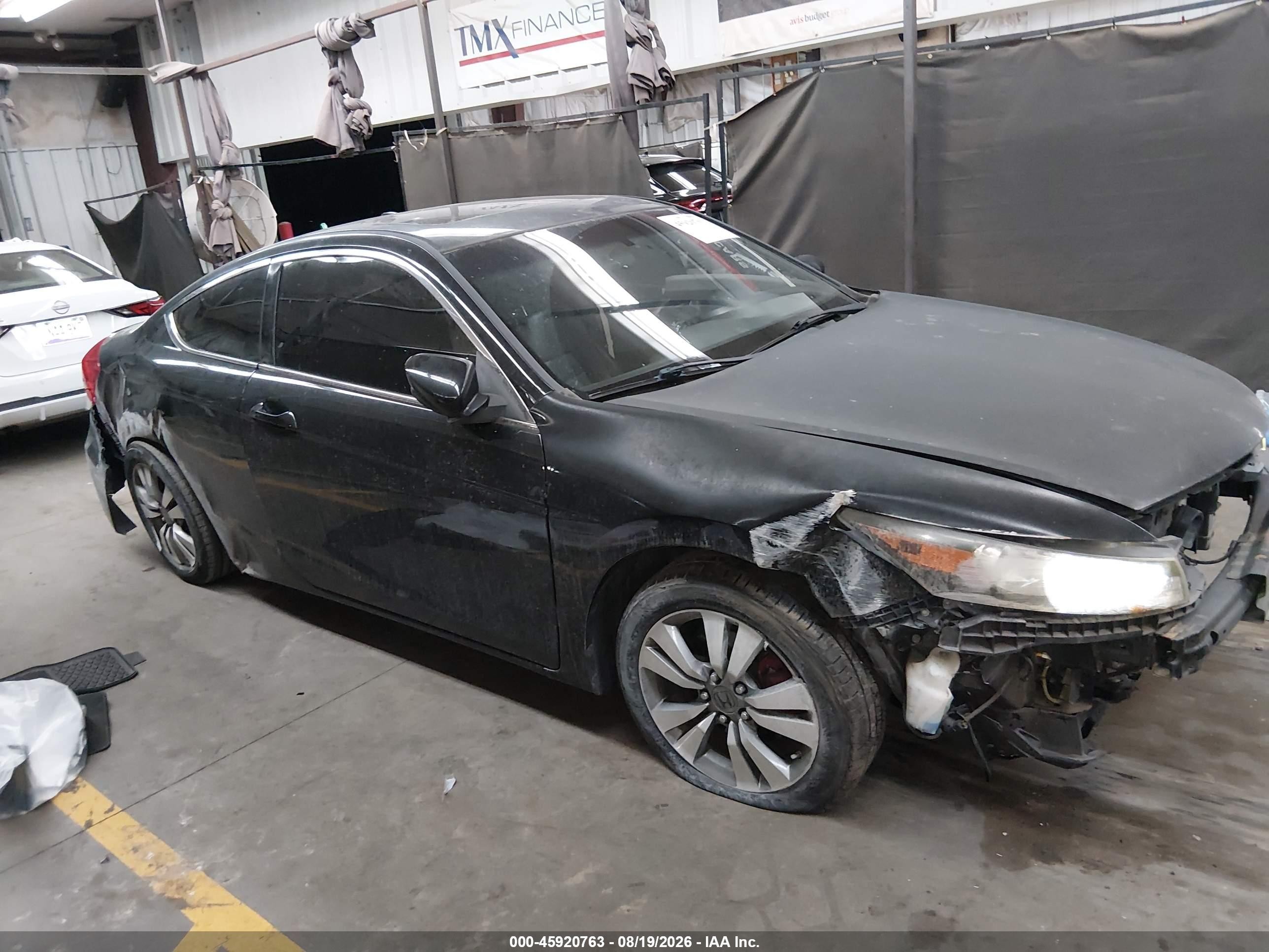 2012 Honda Accord 2.4 Ex-l Черный vin: 1HGCS1B87CA008273