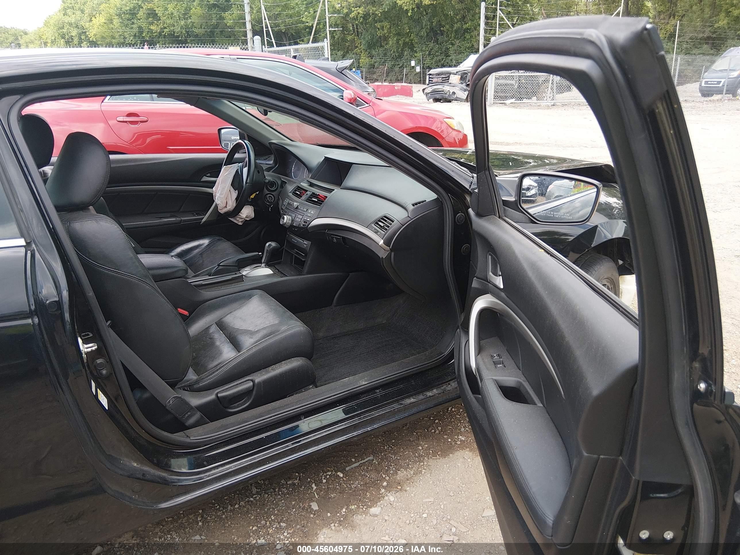2012 Honda Accord 2.4 Ex-l Черный vin: 1HGCS1B87CA015482