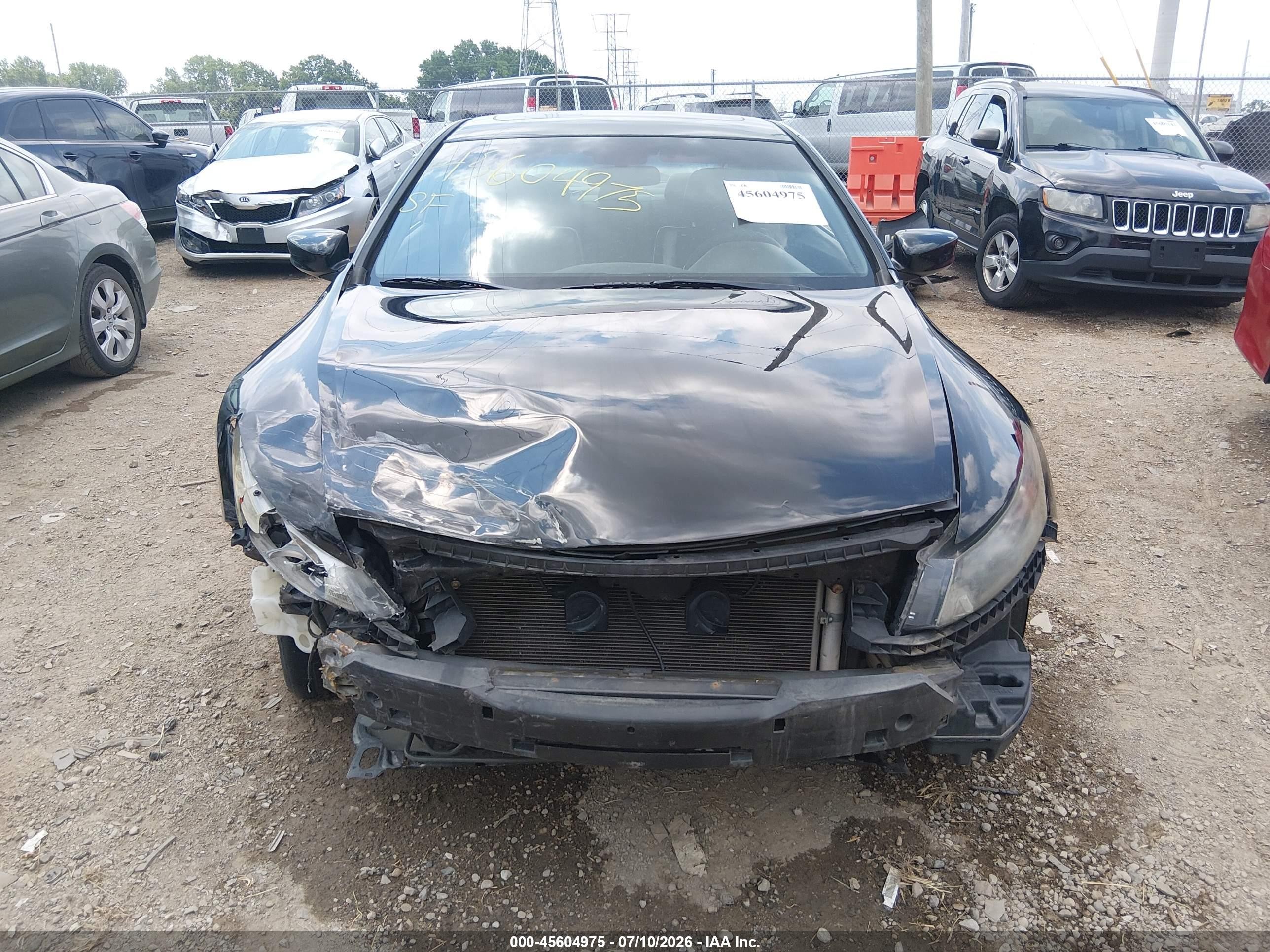 2012 Honda Accord 2.4 Ex-l Черный vin: 1HGCS1B87CA015482