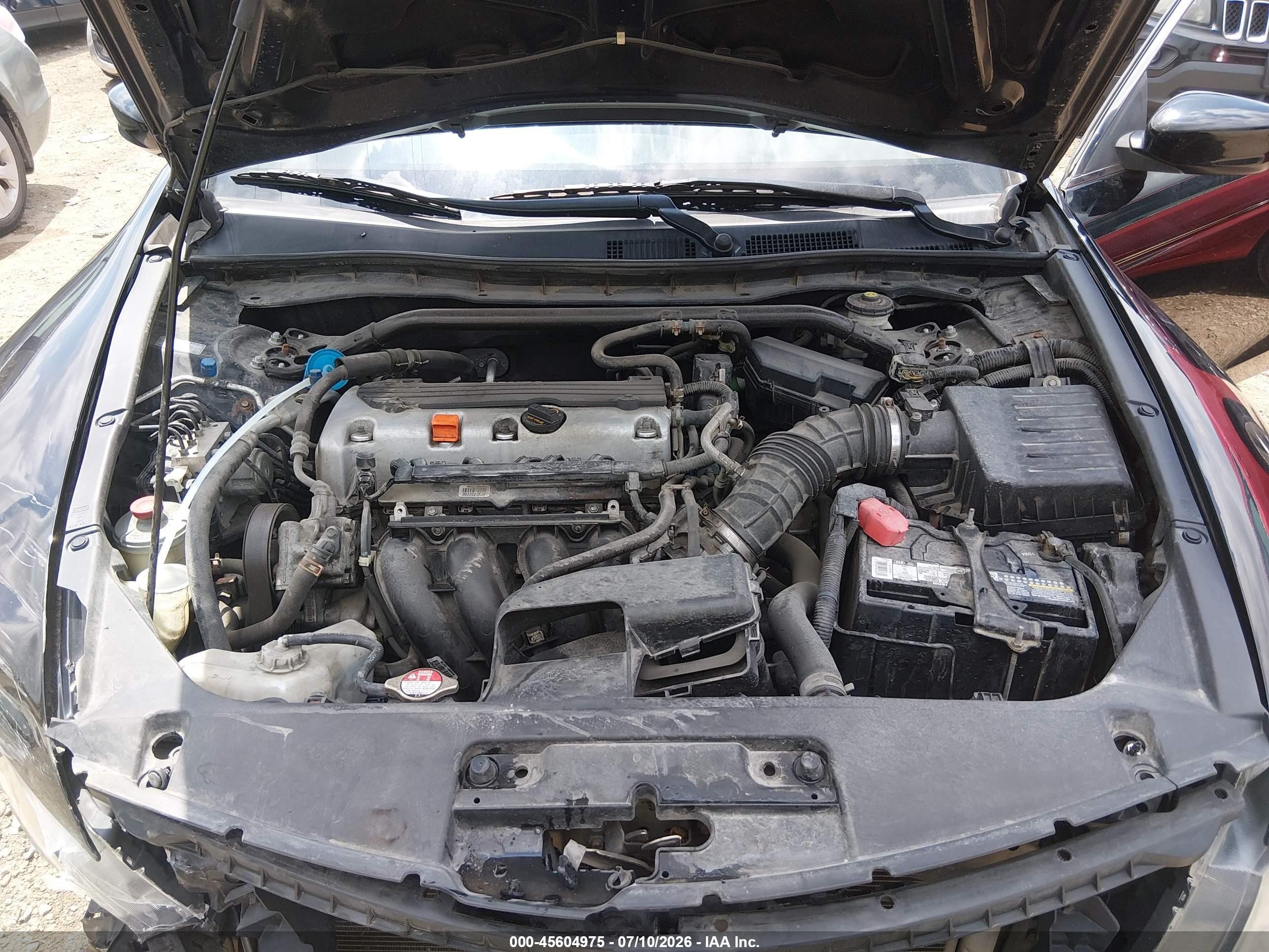 2012 Honda Accord 2.4 Ex-l Черный vin: 1HGCS1B87CA015482