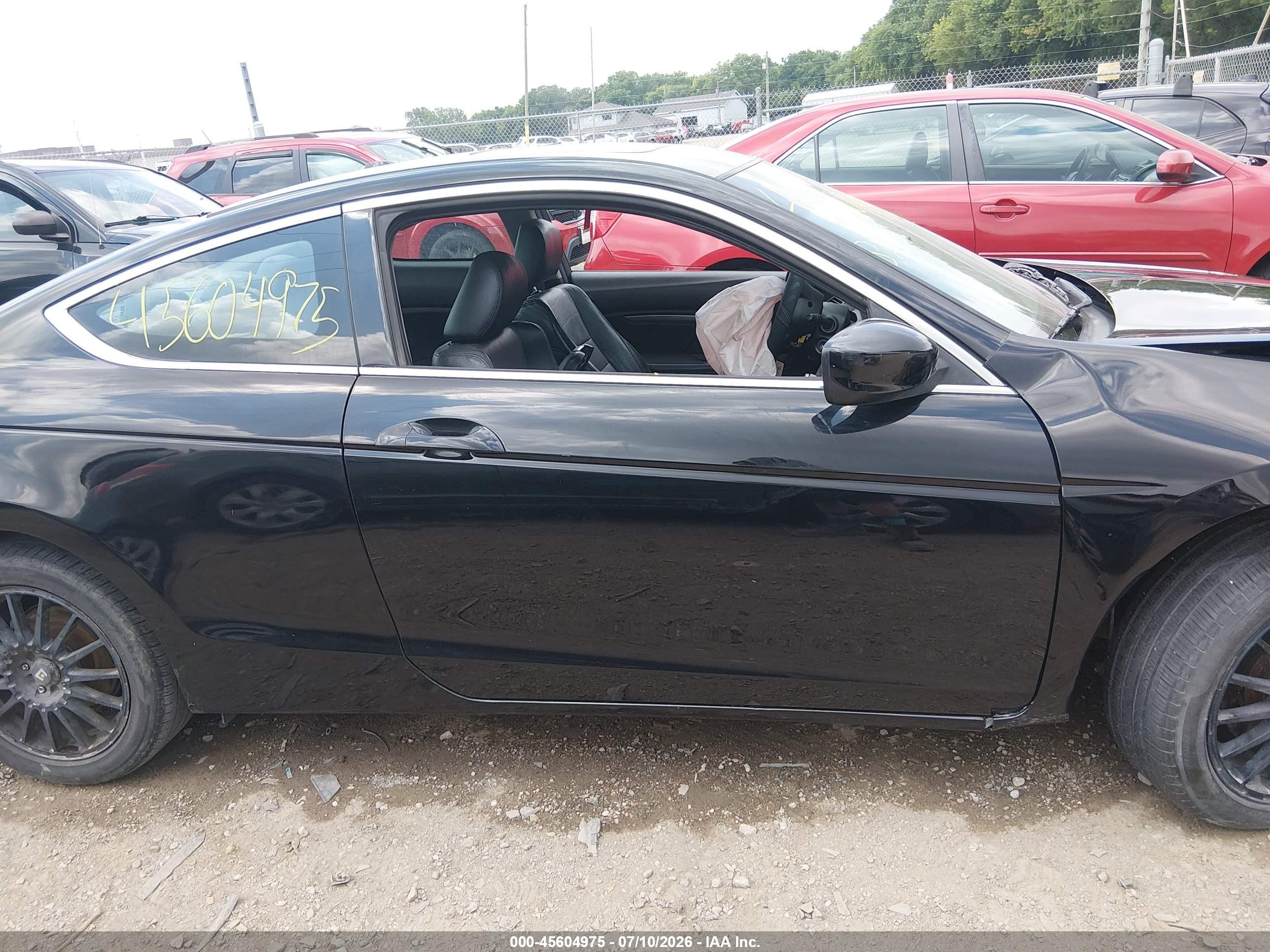 2012 Honda Accord 2.4 Ex-l Черный vin: 1HGCS1B87CA015482