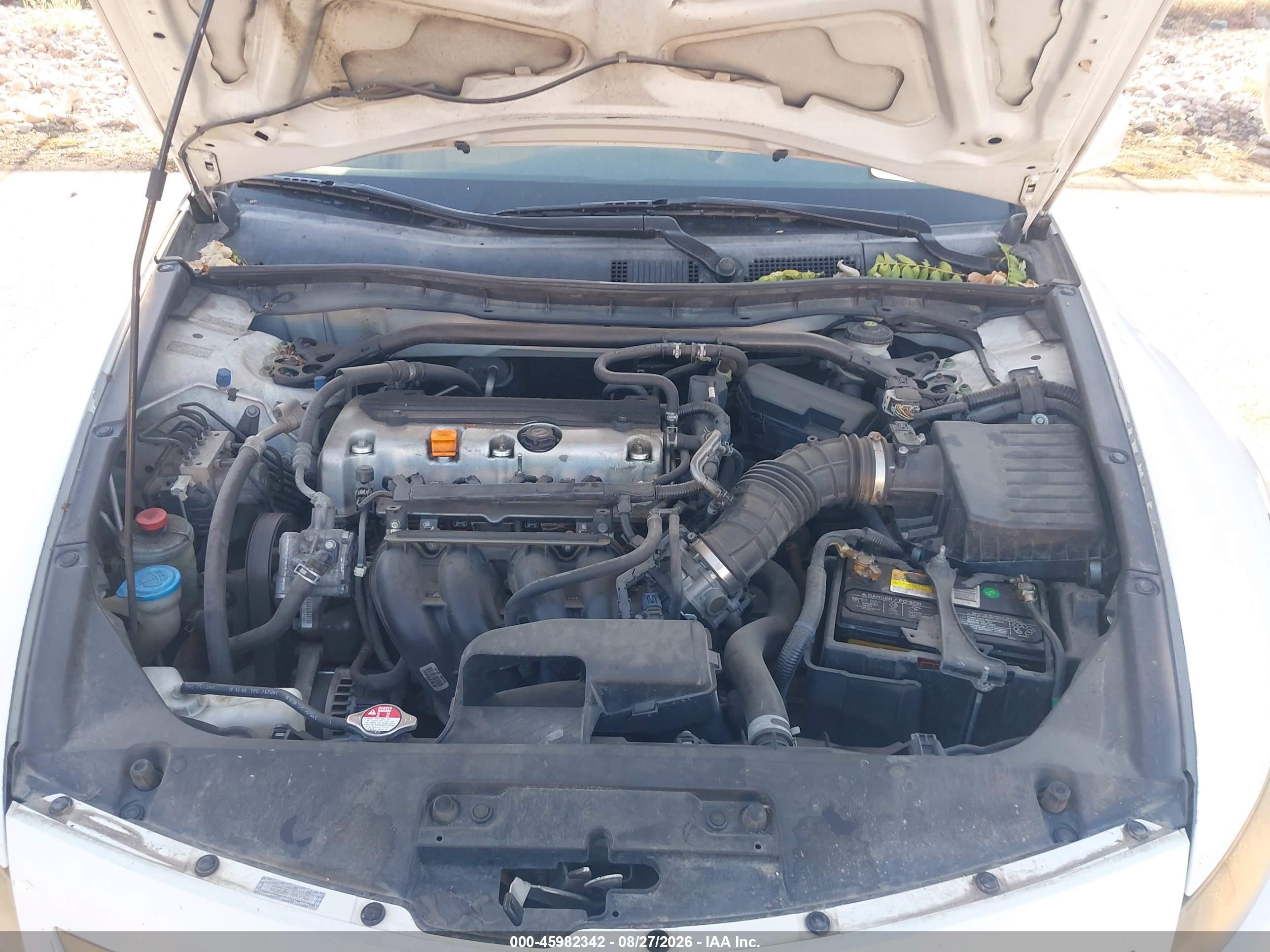 2010 Honda Accord Cpe 2.4 Ex-l/ex-l White vin: 1HGCS1B88AA009039