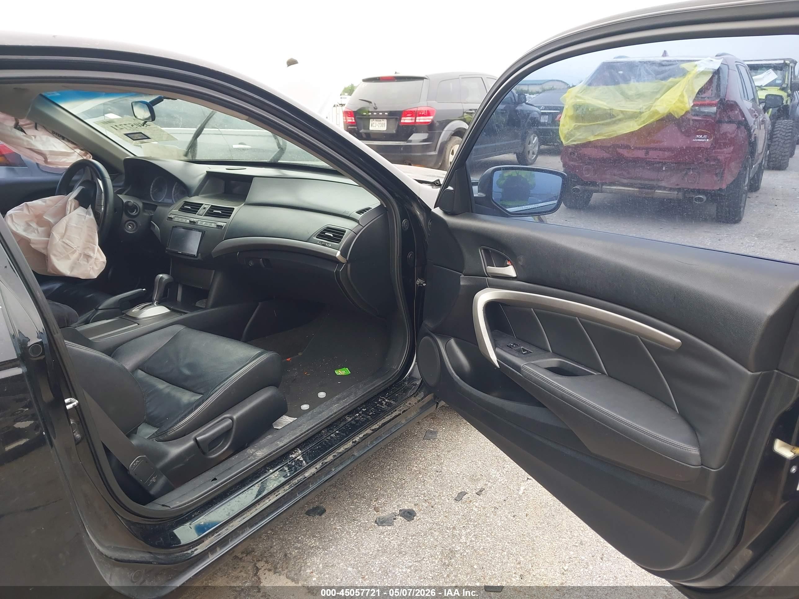 2011 Honda Accord 2.4 Ex-l Black vin: 1HGCS1B88BA005333