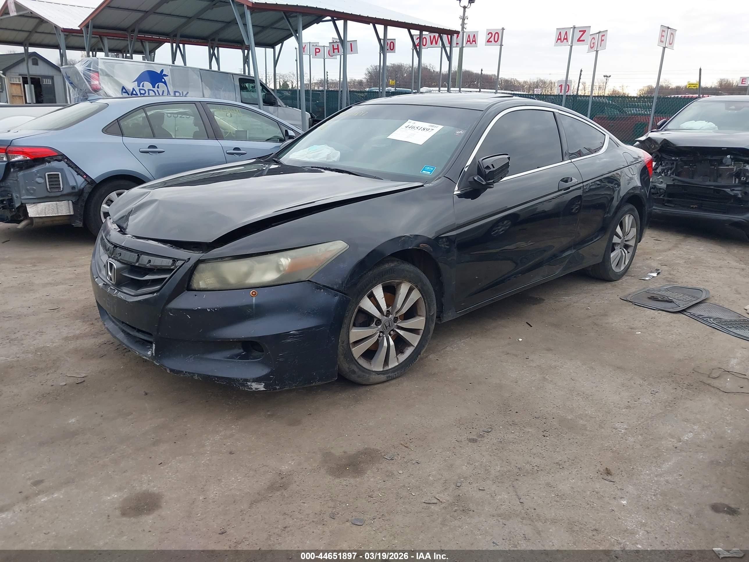 2011 Honda Accord 2.4 Ex-l Black vin: 1HGCS1B88BA007048