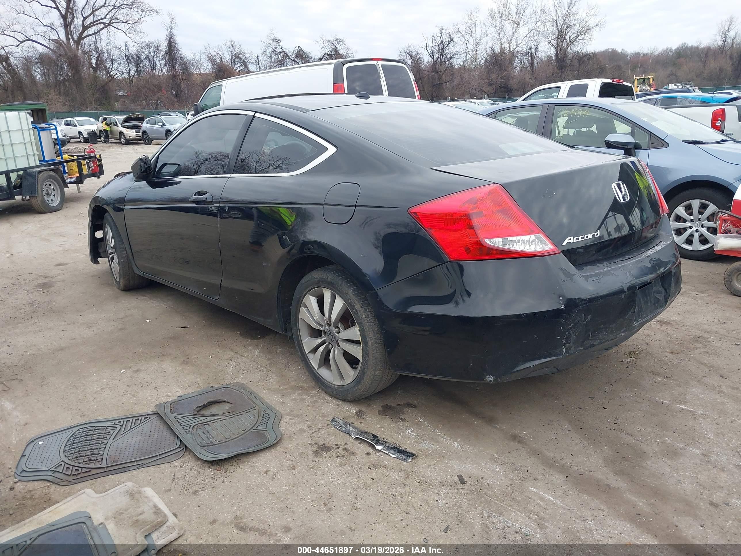 2011 Honda Accord 2.4 Ex-l Black vin: 1HGCS1B88BA007048