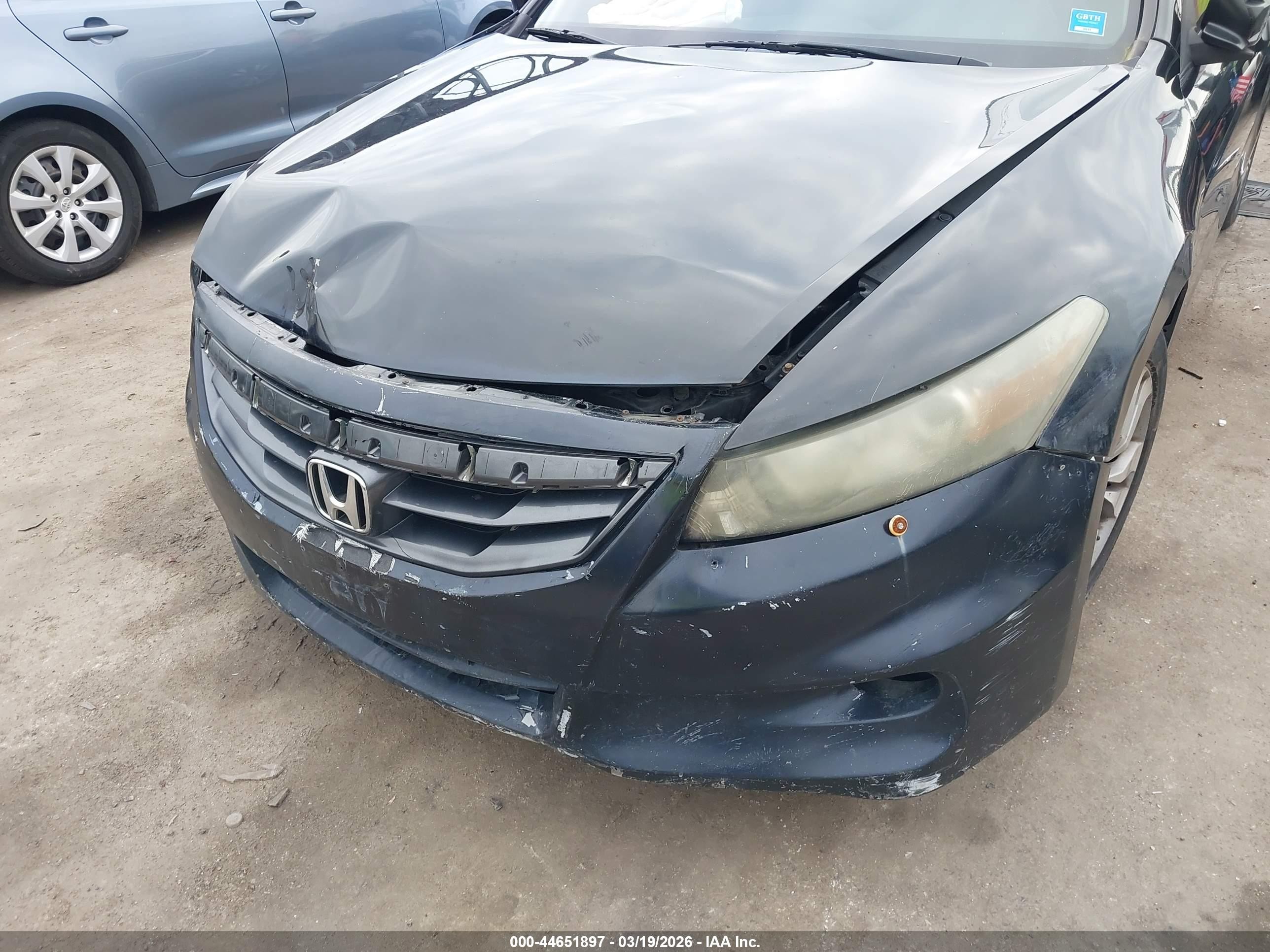 2011 Honda Accord 2.4 Ex-l Black vin: 1HGCS1B88BA007048
