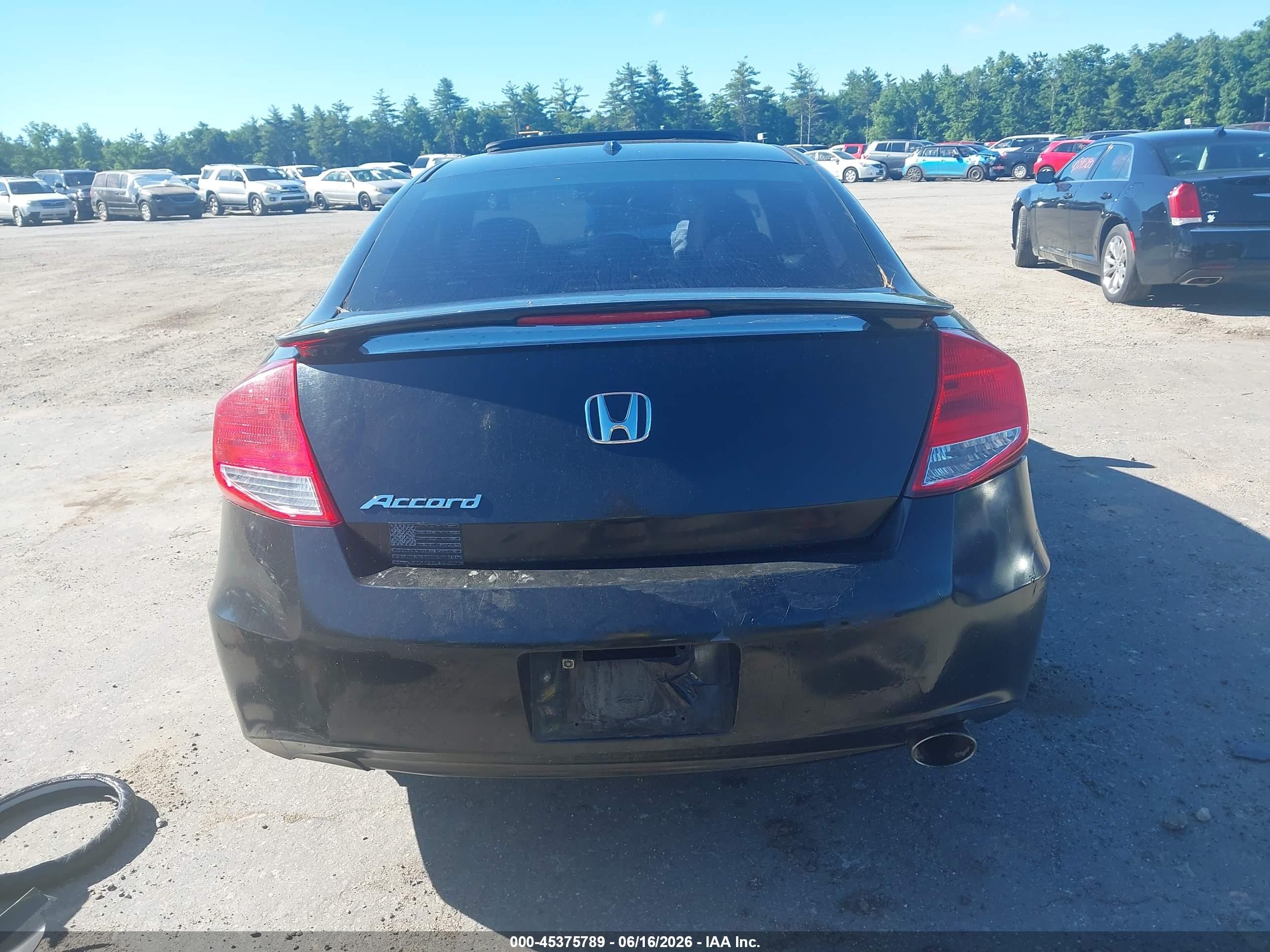 2012 Honda Accord 2.4 Ex-l Black vin: 1HGCS1B88CA014762