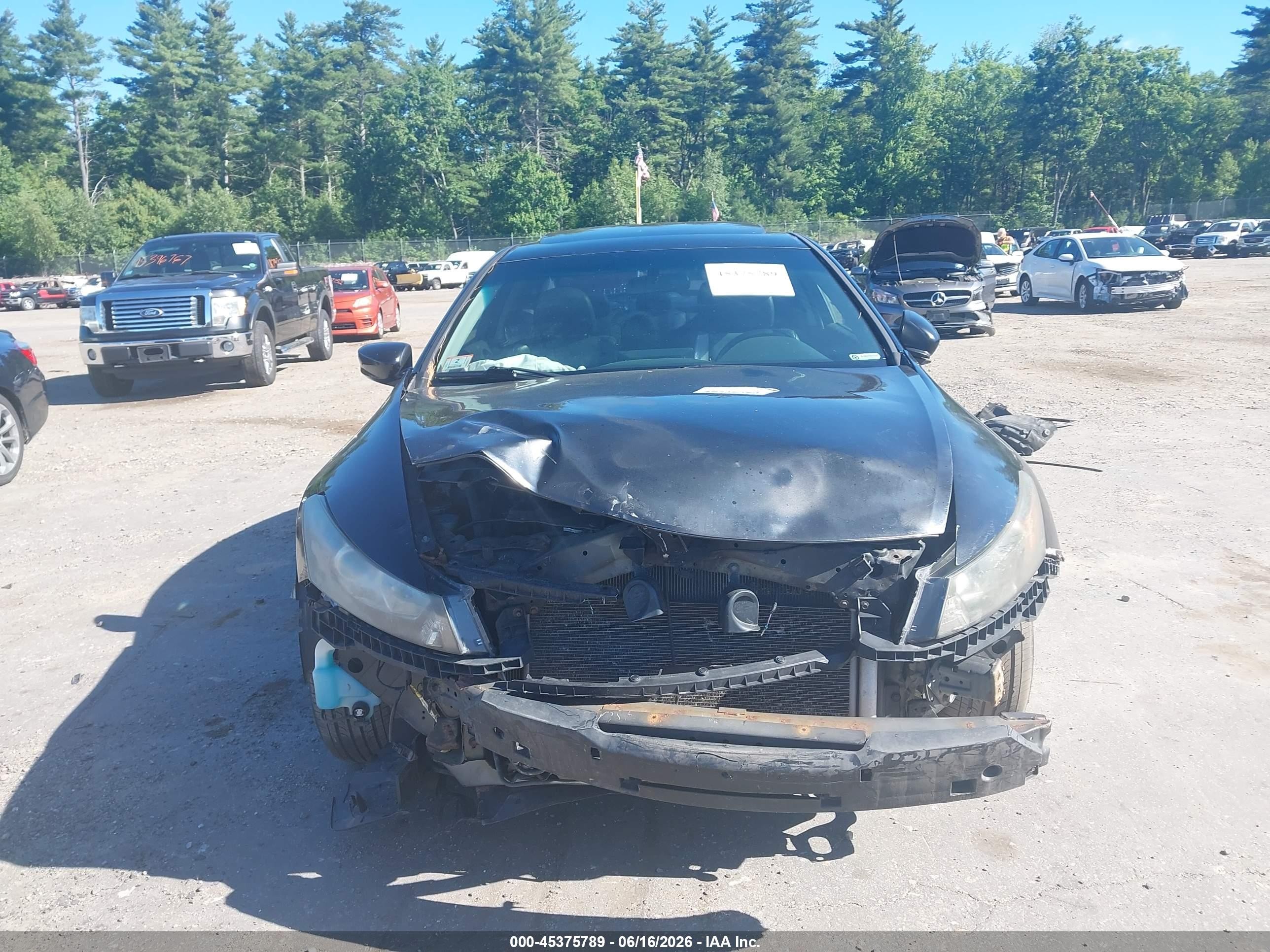 2012 Honda Accord 2.4 Ex-l Black vin: 1HGCS1B88CA014762