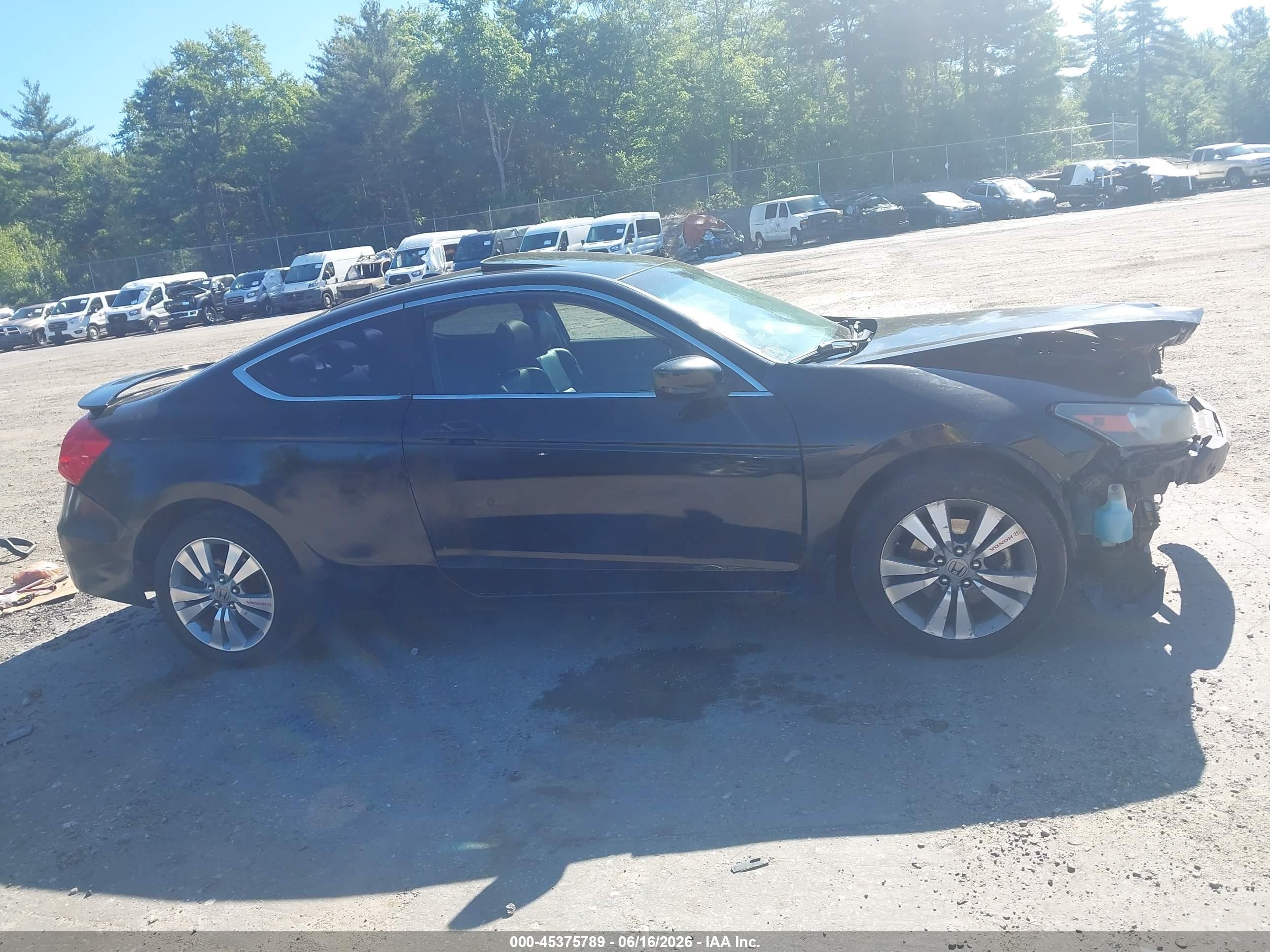 2012 Honda Accord 2.4 Ex-l Black vin: 1HGCS1B88CA014762