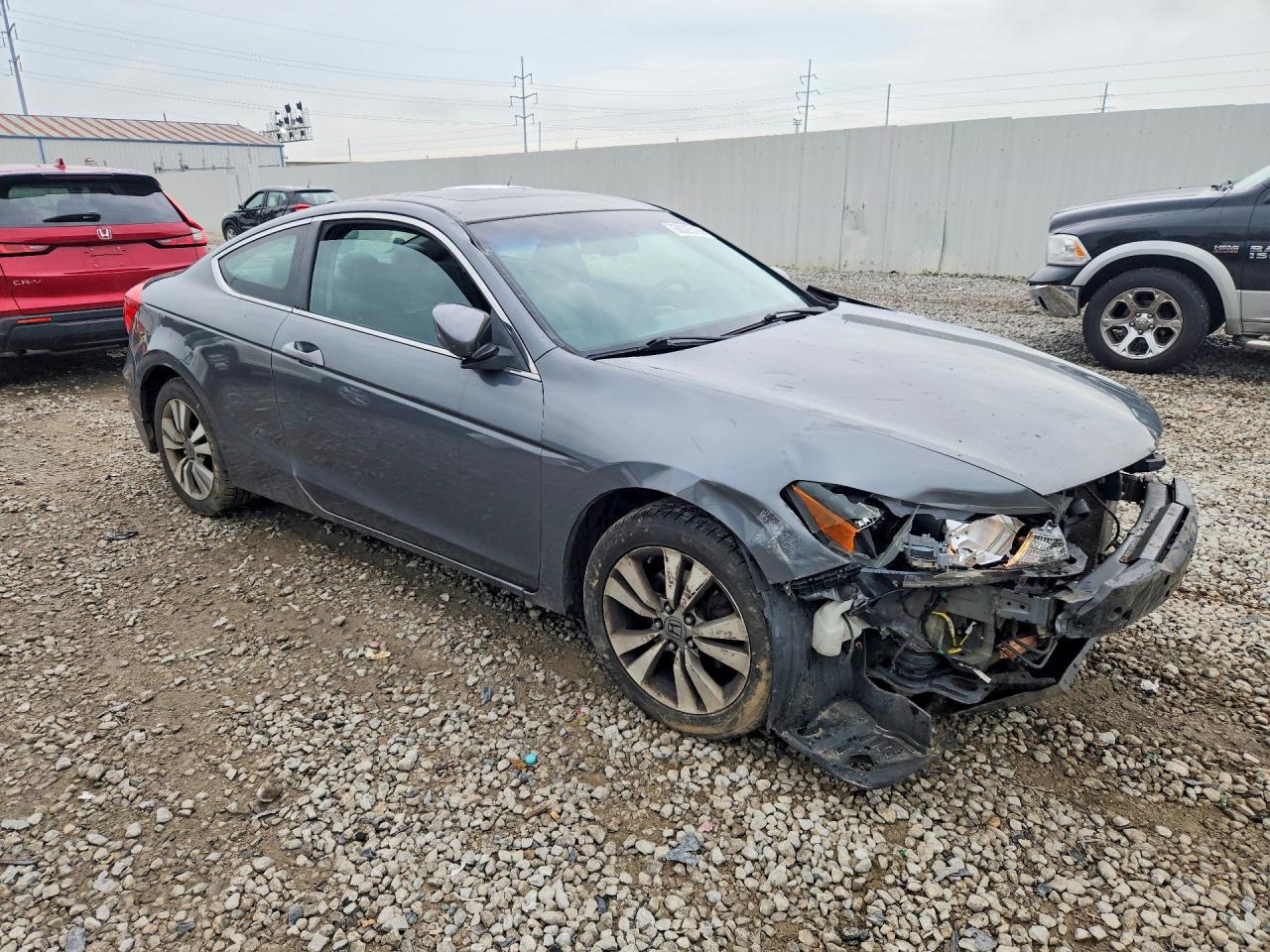 2012 Honda Accord Exl Серый vin: 1HGCS1B88CA021243