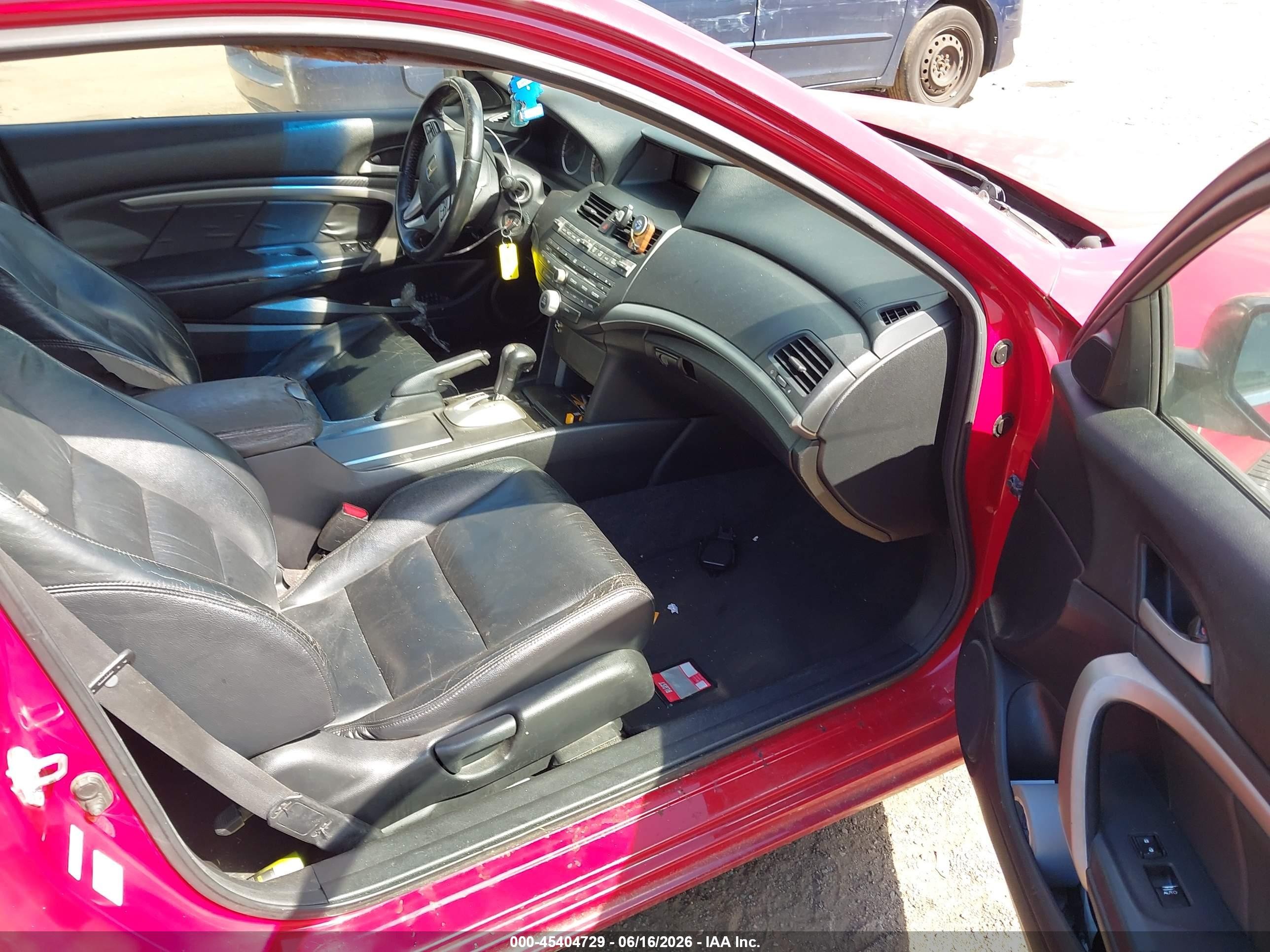 2010 Honda Accord 2.4 Ex-l Red vin: 1HGCS1B89AA013200