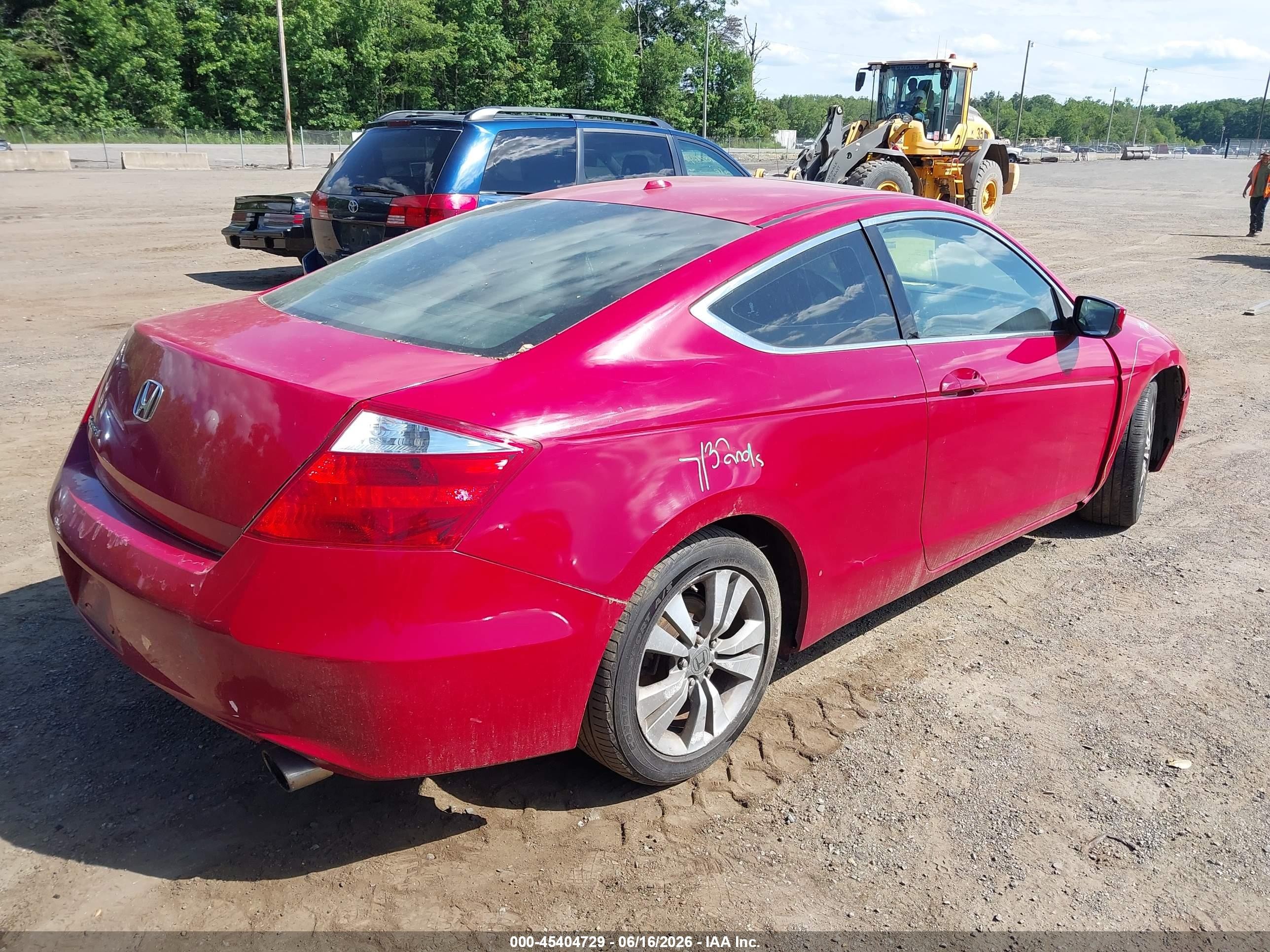 2010 Honda Accord 2.4 Ex-l Red vin: 1HGCS1B89AA013200
