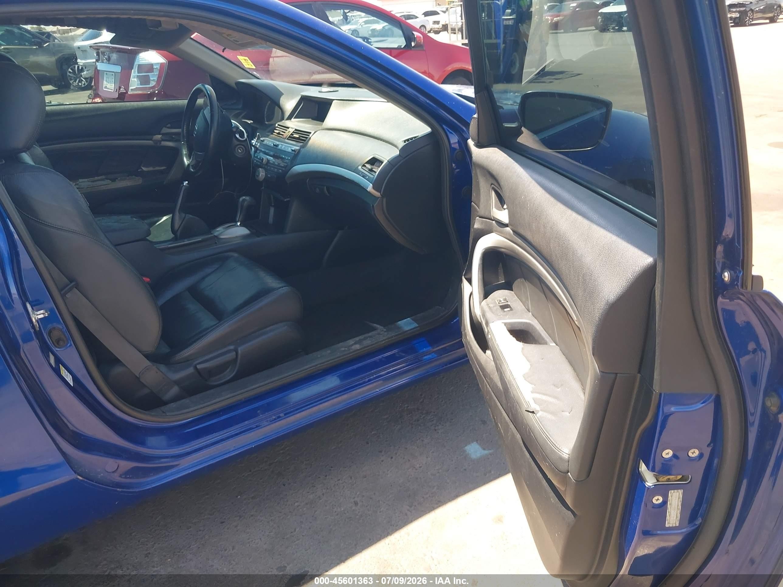 2011 Honda Accord 2.4 Ex-l Blue vin: 1HGCS1B89BA015871