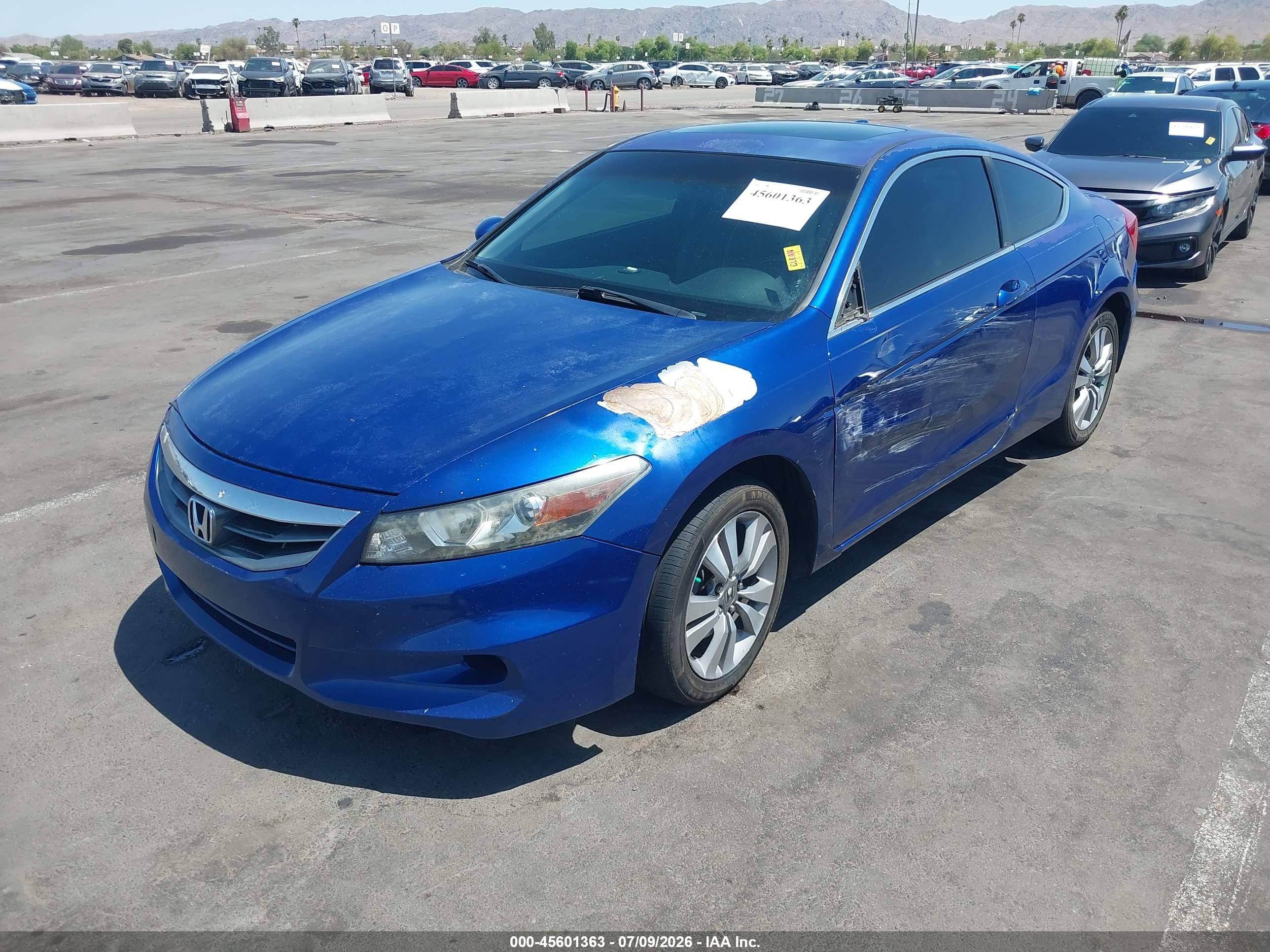 2011 Honda Accord 2.4 Ex-l Blue vin: 1HGCS1B89BA015871