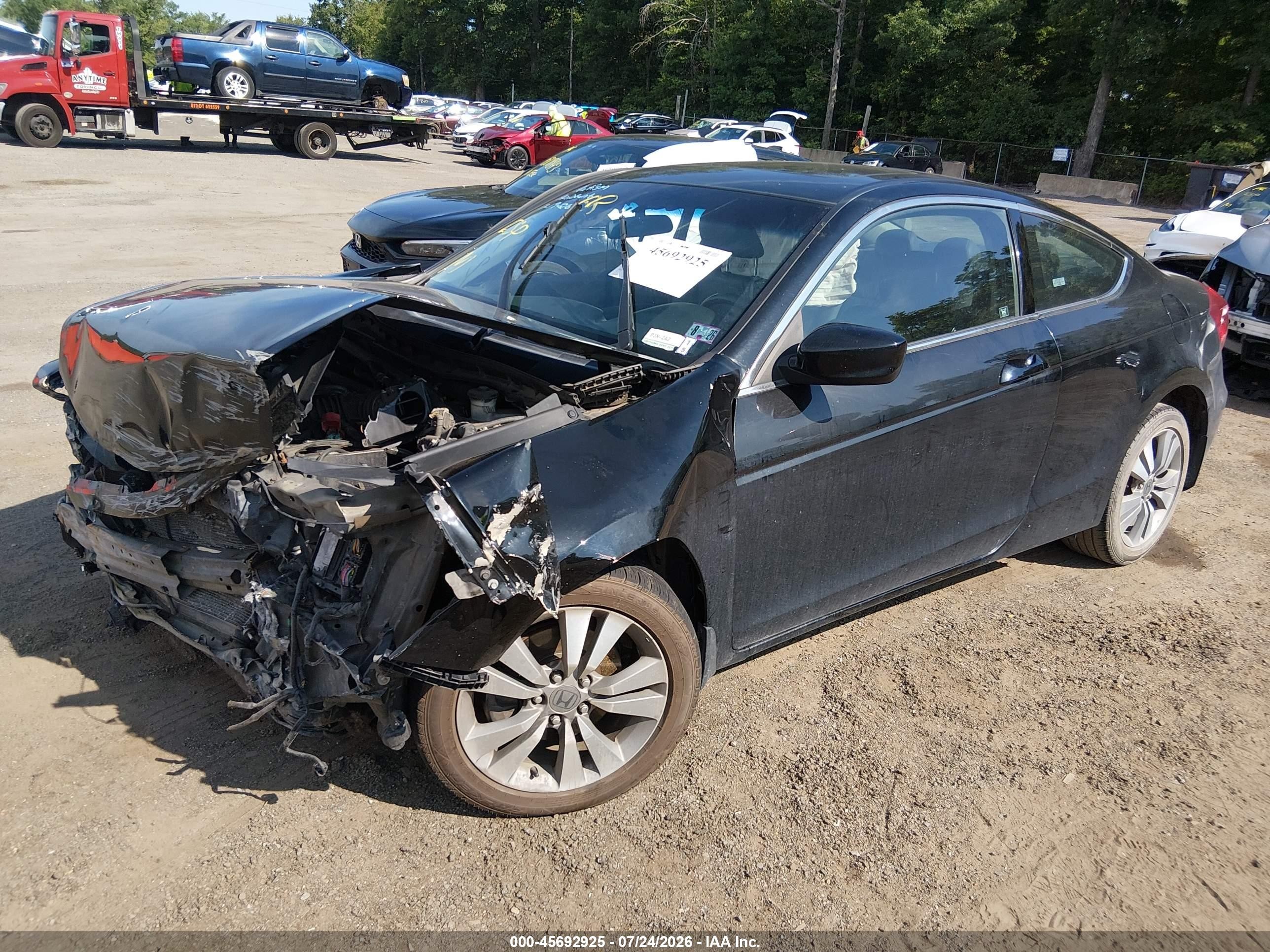 2011 Honda Accord 2.4 Ex-l Black vin: 1HGCS1B89BA016986
