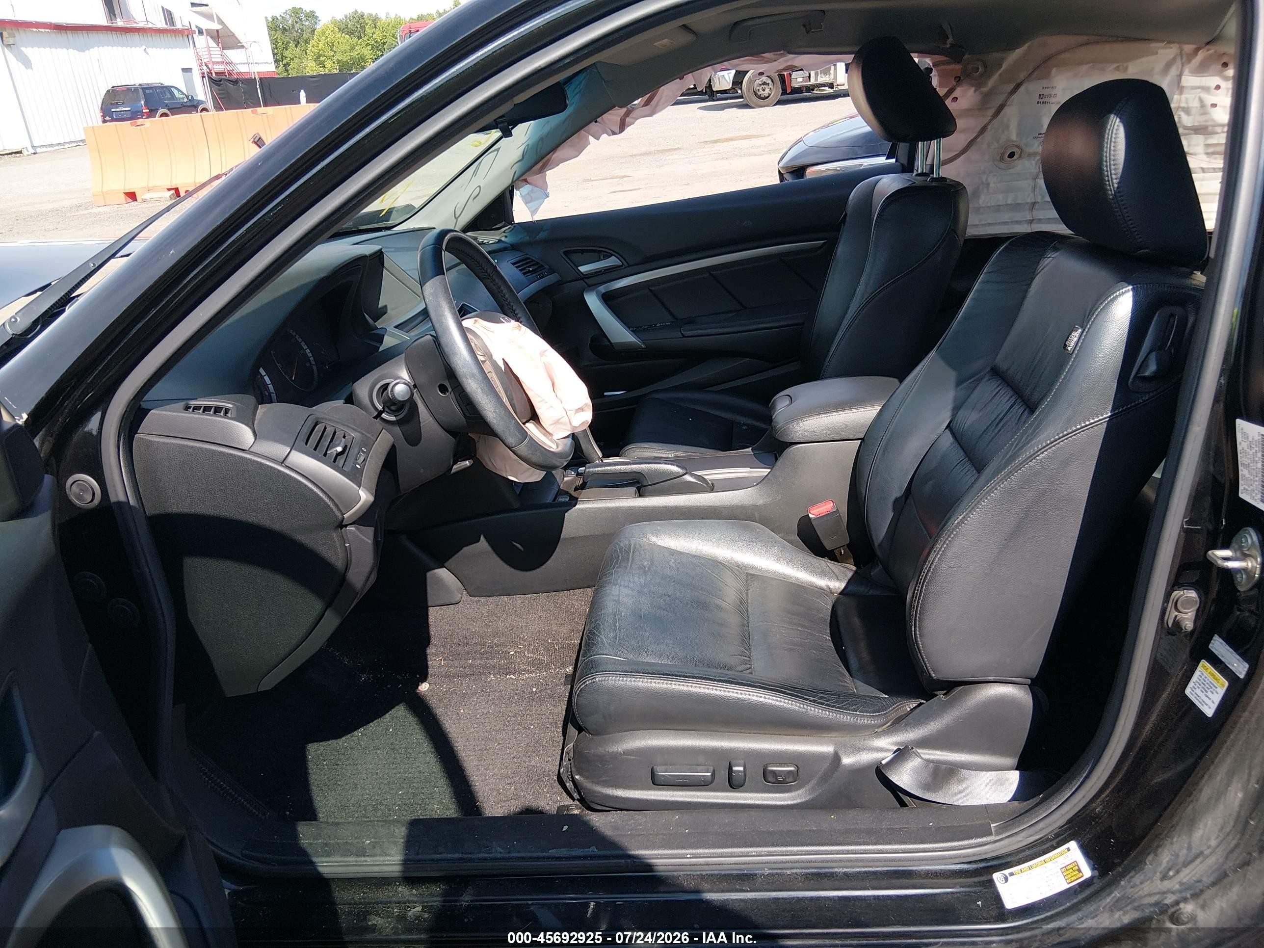 2011 Honda Accord 2.4 Ex-l Black vin: 1HGCS1B89BA016986