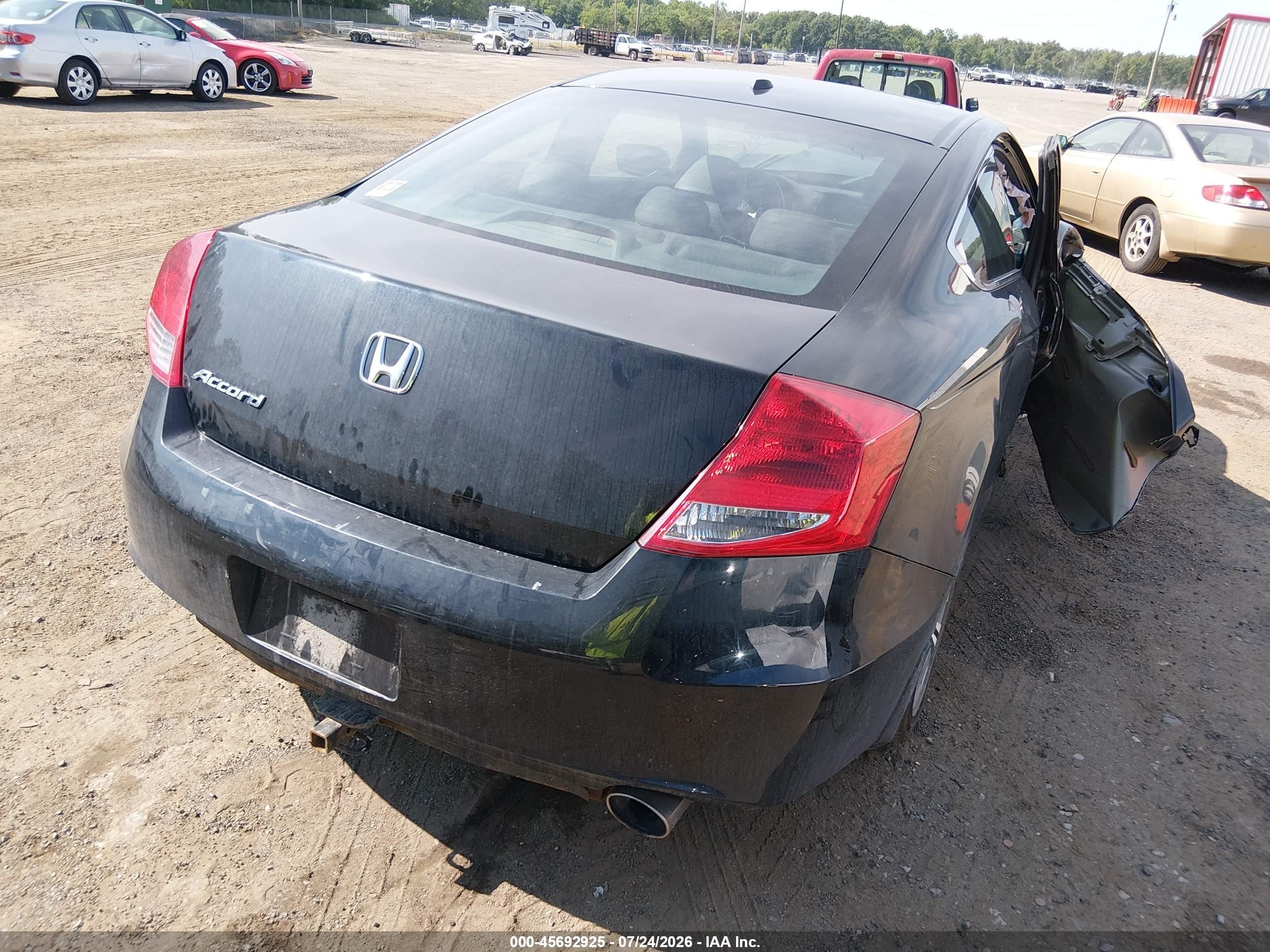 2011 Honda Accord 2.4 Ex-l Black vin: 1HGCS1B89BA016986