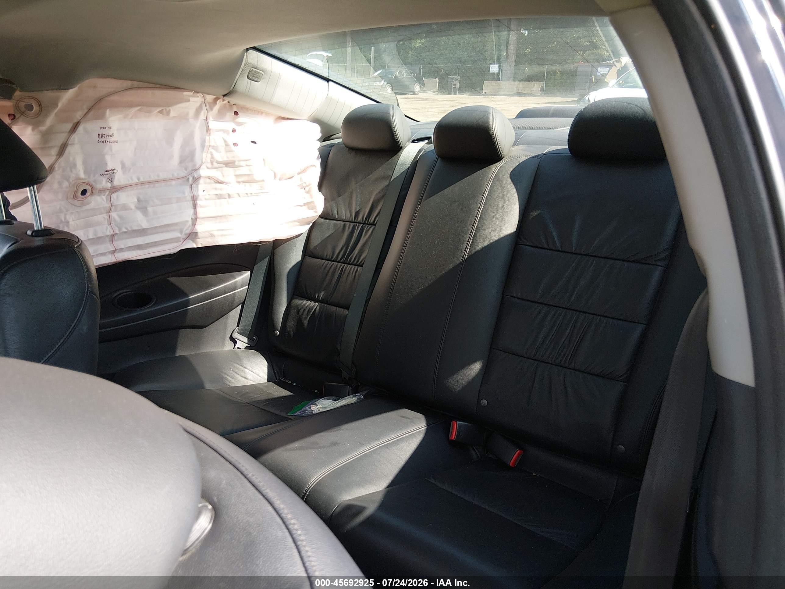 2011 Honda Accord 2.4 Ex-l Black vin: 1HGCS1B89BA016986