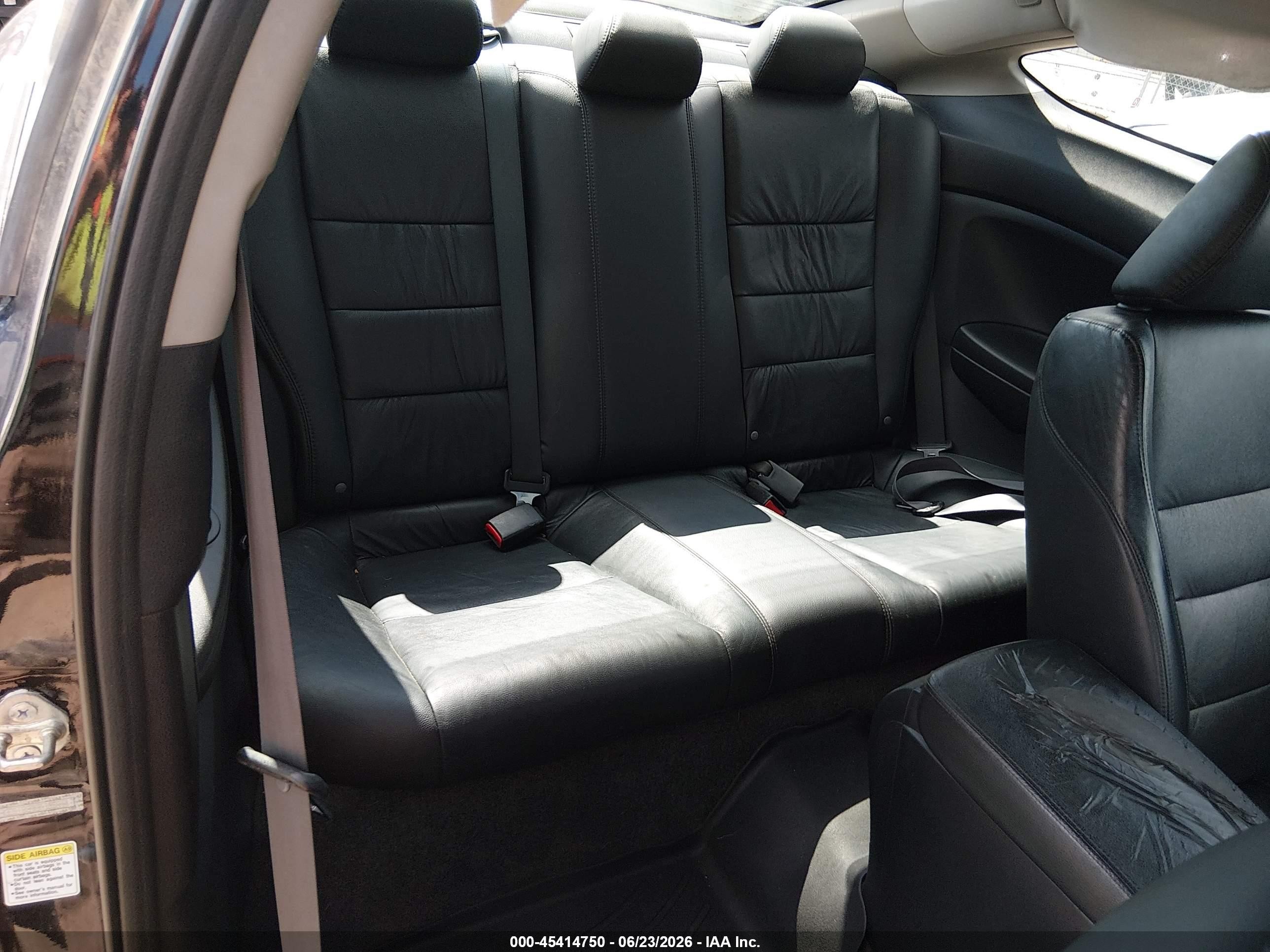 2012 Honda Accord 2.4 Ex-l Black vin: 1HGCS1B89CA005844