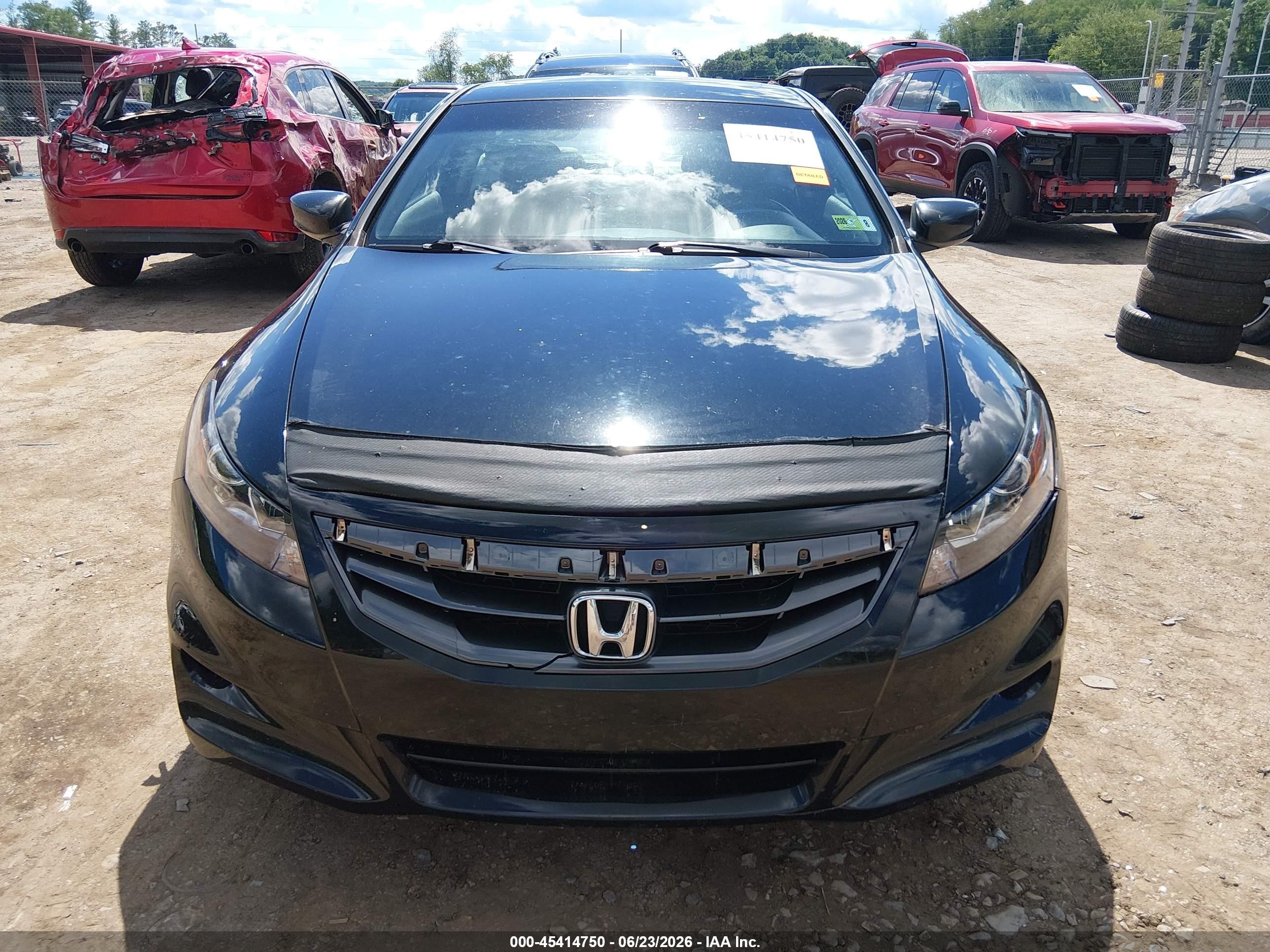 2012 Honda Accord 2.4 Ex-l Black vin: 1HGCS1B89CA005844
