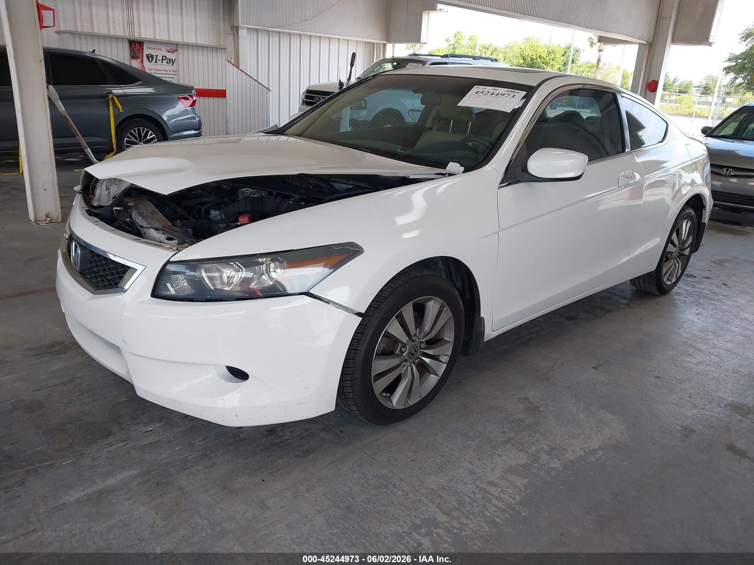2010 Honda Accord 2.4 Ex-l White vin: 1HGCS1B8XAA006241