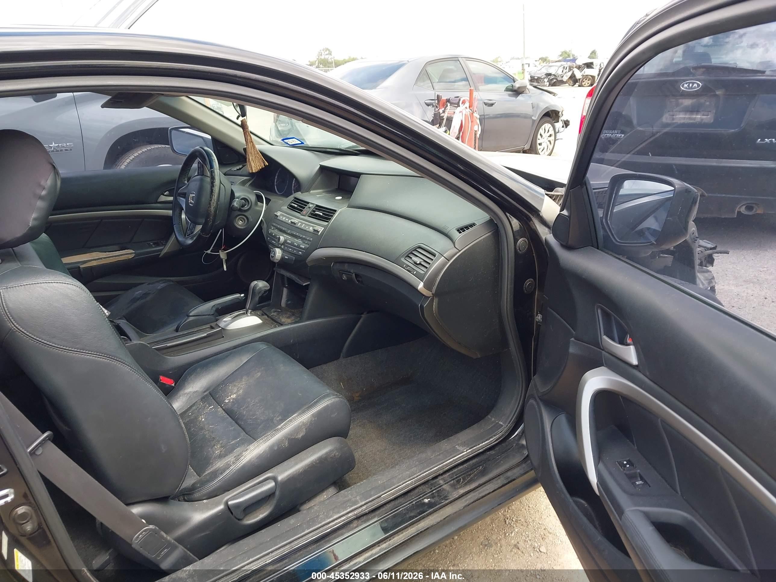 2011 Honda Accord 2.4 Ex-l Black vin: 1HGCS1B8XBA004121