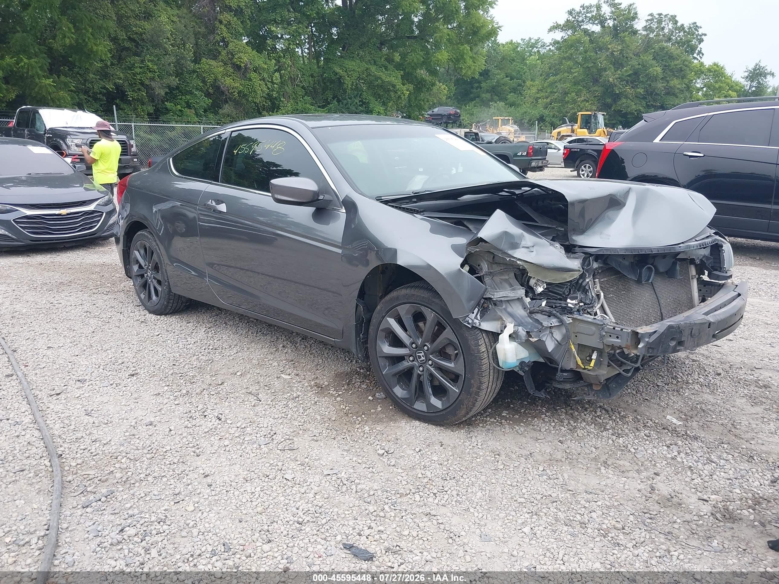 2011 Honda Accord 2.4 Ex-l Gray vin: 1HGCS1B8XBA010243