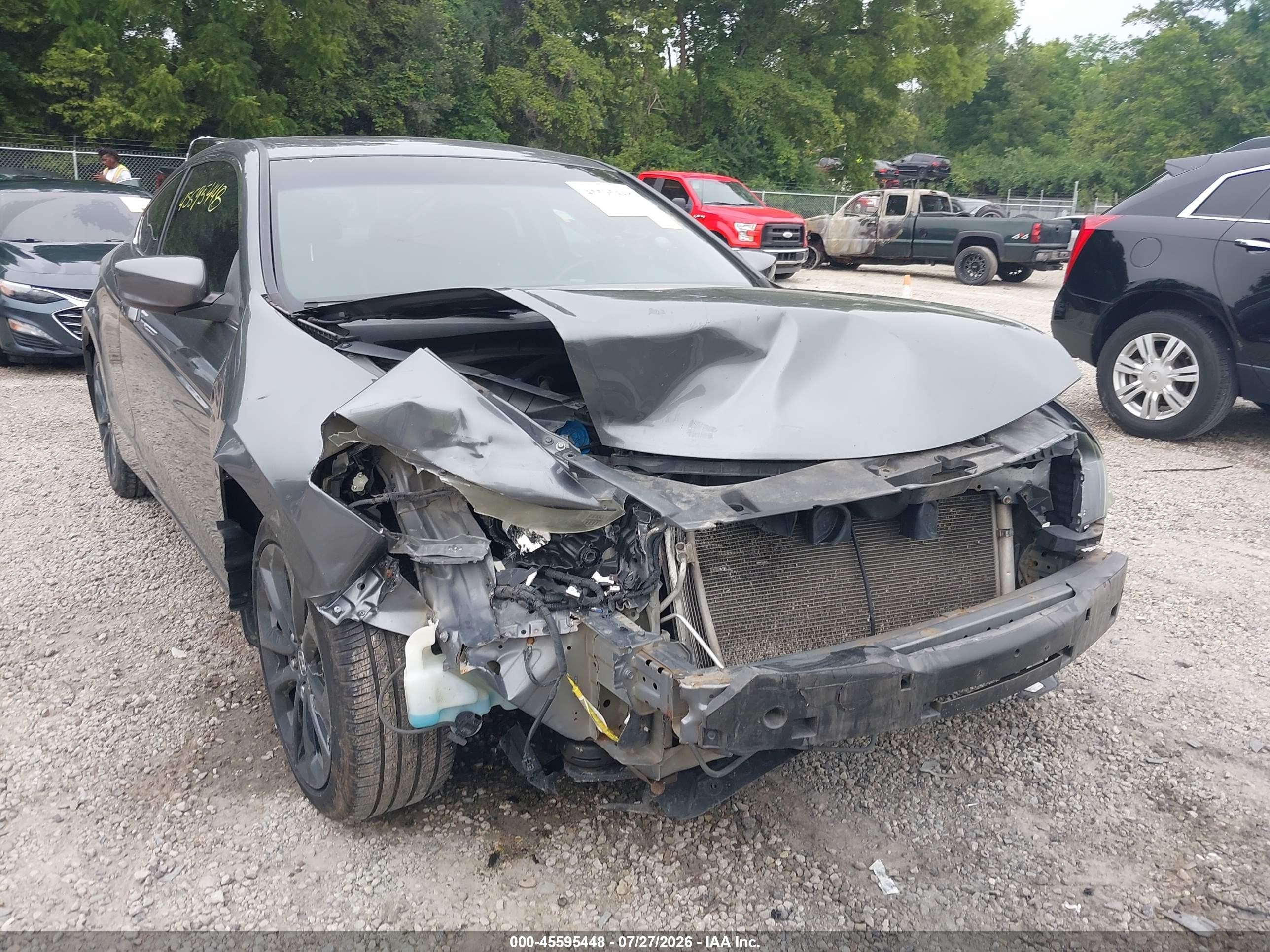 2011 Honda Accord 2.4 Ex-l Gray vin: 1HGCS1B8XBA010243