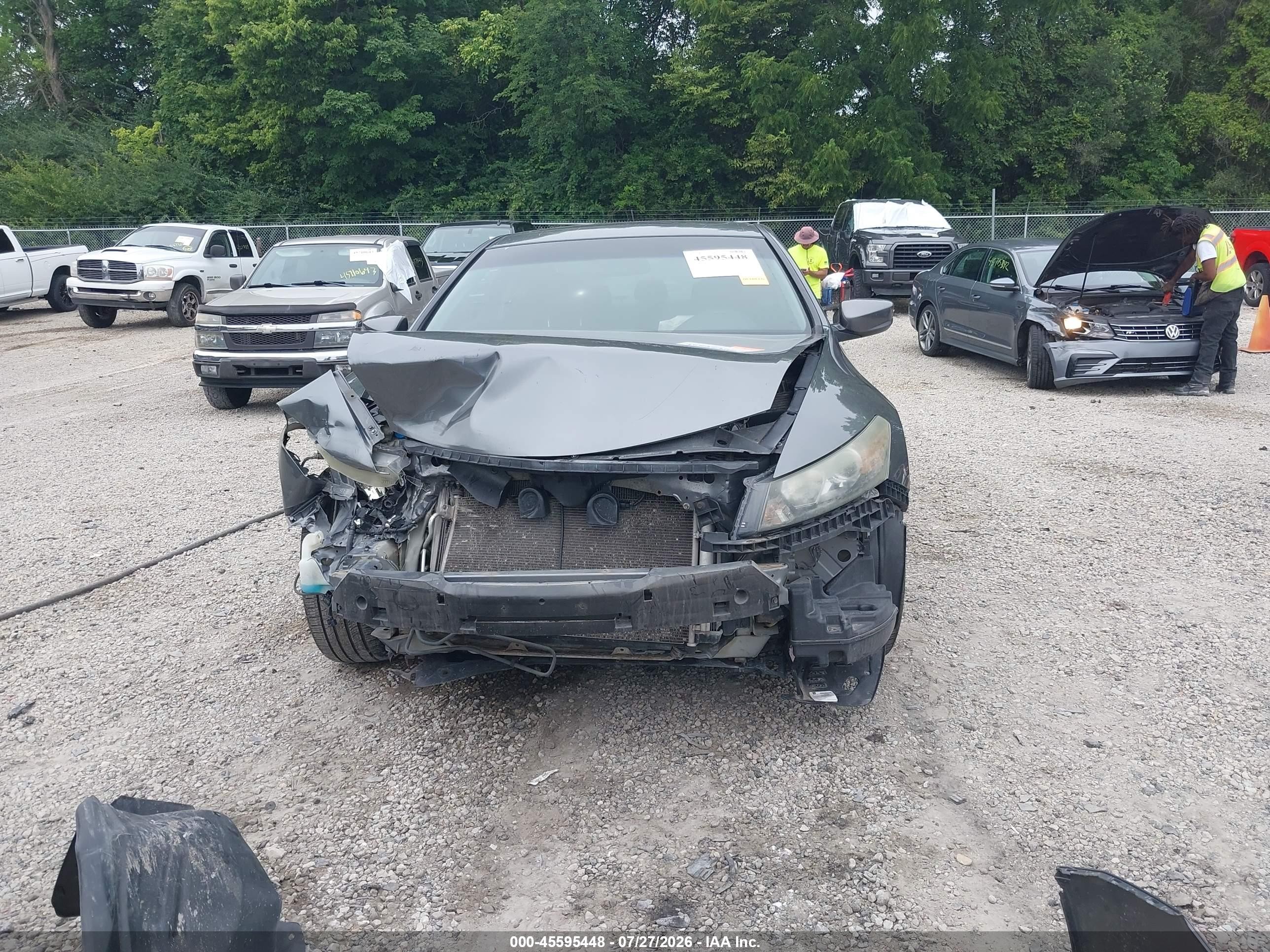 2011 Honda Accord 2.4 Ex-l Gray vin: 1HGCS1B8XBA010243