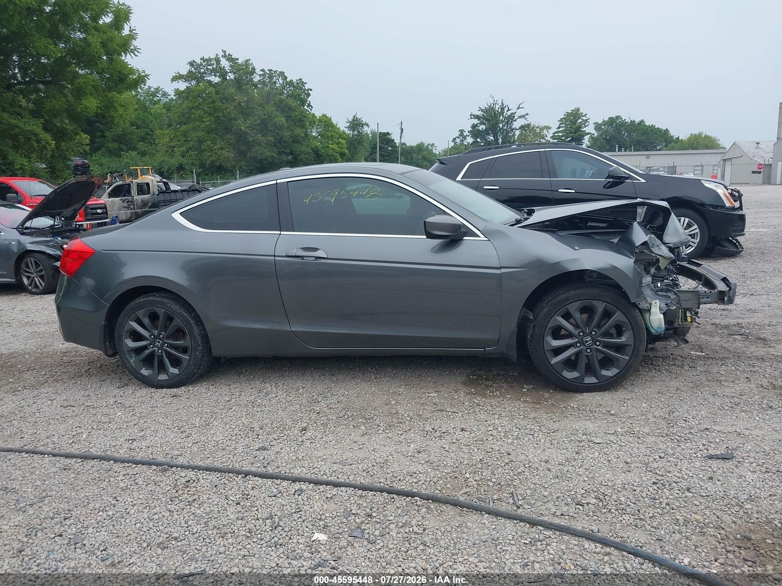 2011 Honda Accord 2.4 Ex-l Gray vin: 1HGCS1B8XBA010243