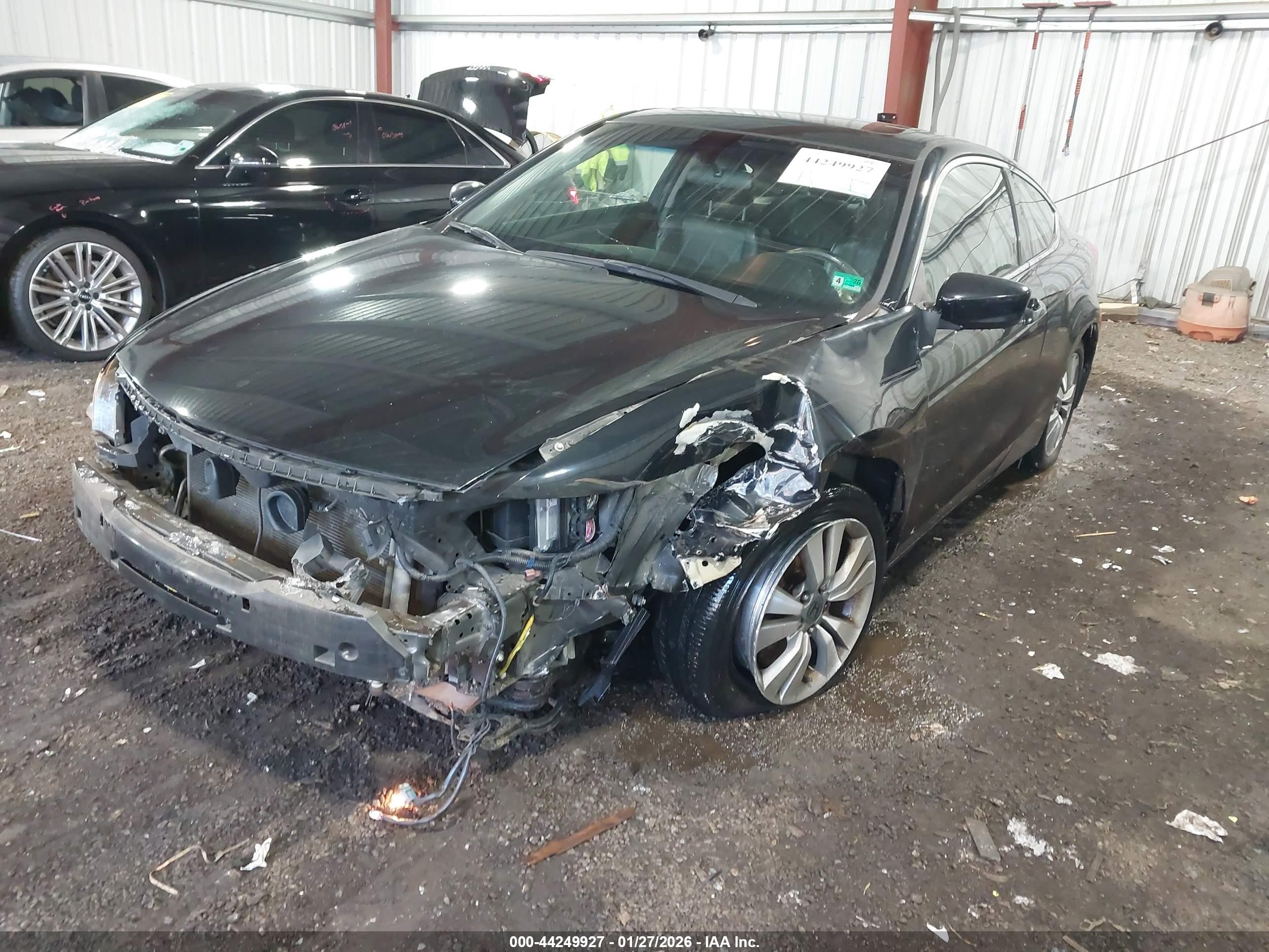 2012 Honda Accord 2.4 Ex-l Black vin: 1HGCS1B8XCA007361