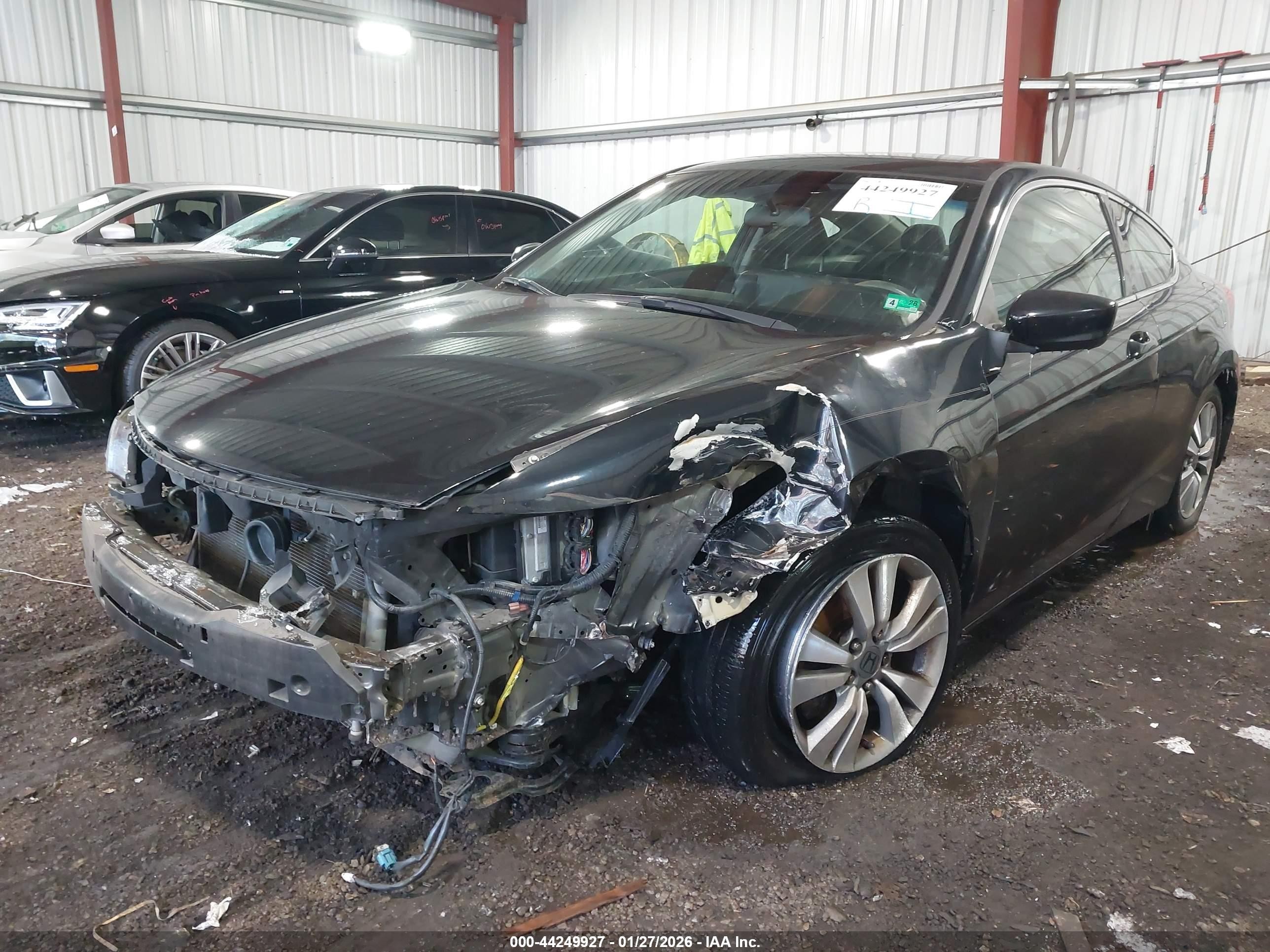 2012 Honda Accord 2.4 Ex-l Black vin: 1HGCS1B8XCA007361