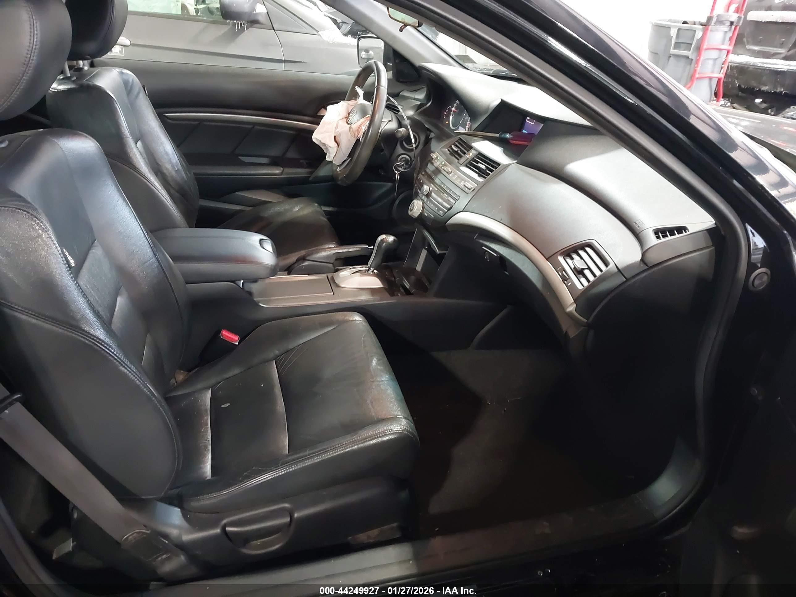2012 Honda Accord 2.4 Ex-l Black vin: 1HGCS1B8XCA007361