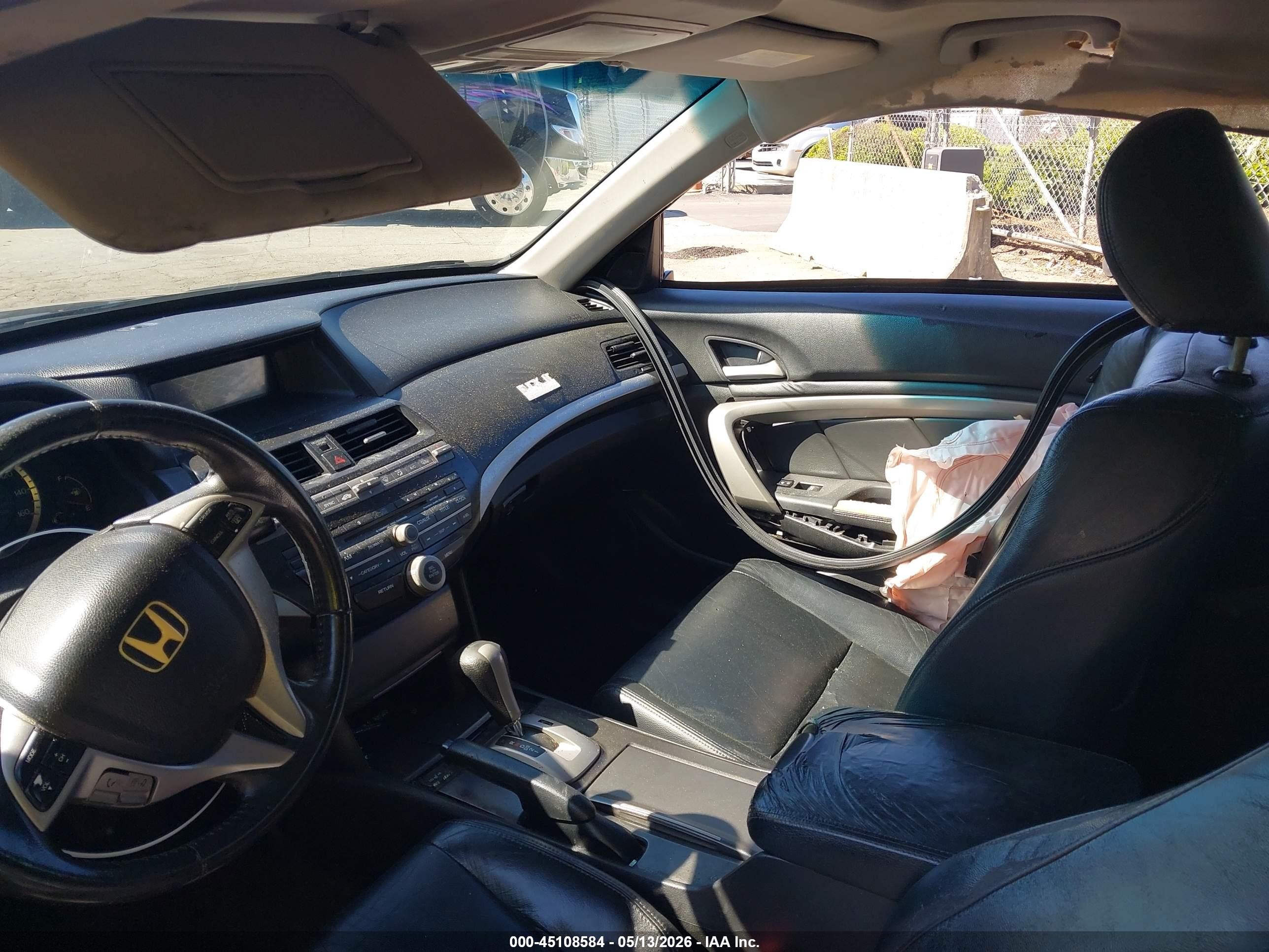 2012 Honda Accord 2.4 Ex-l Черный vin: 1HGCS1B8XCA011765