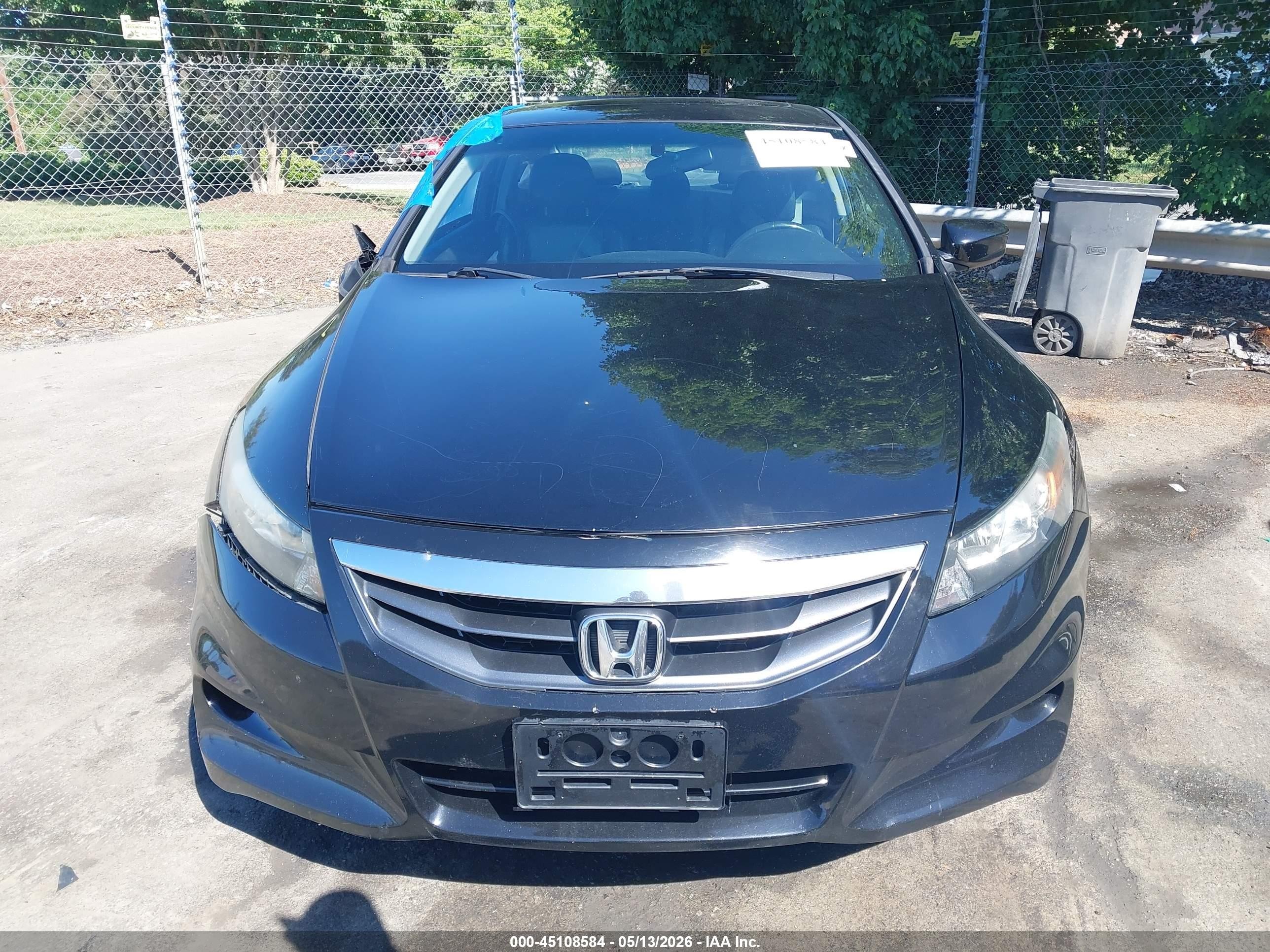 2012 Honda Accord 2.4 Ex-l Черный vin: 1HGCS1B8XCA011765
