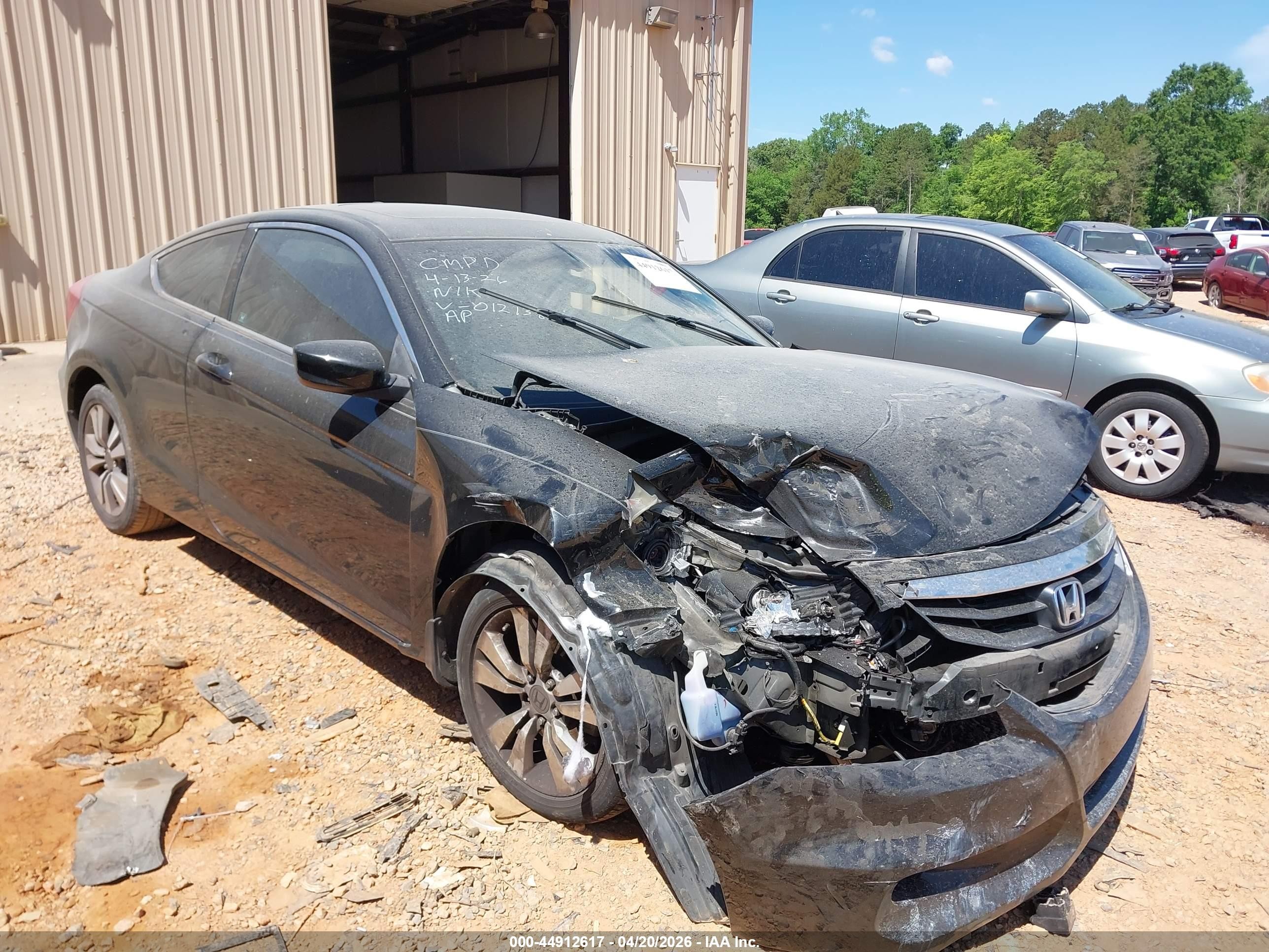 2012 Honda Accord 2.4 Ex-l Black vin: 1HGCS1B8XCA012138
