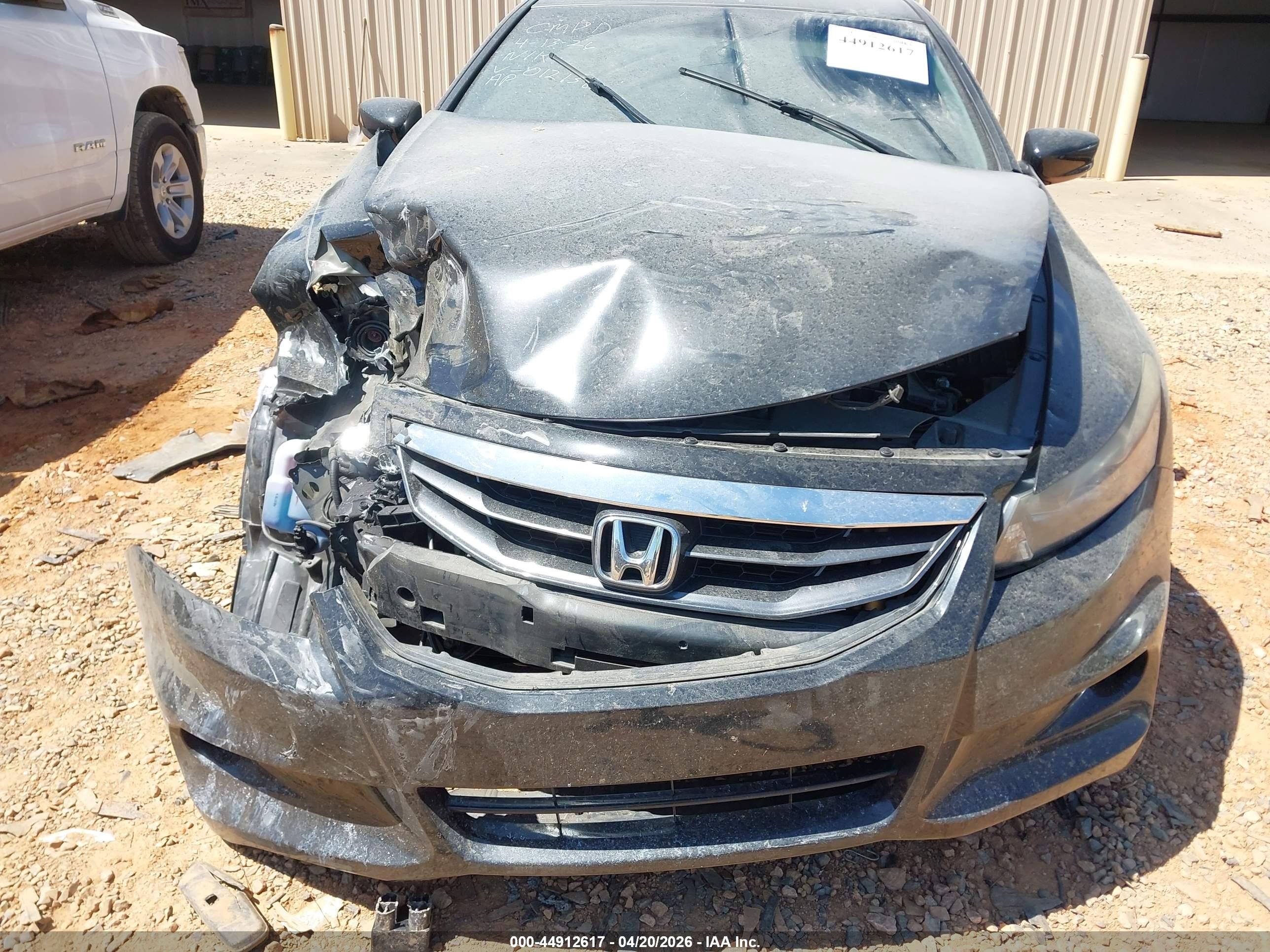 2012 Honda Accord 2.4 Ex-l Black vin: 1HGCS1B8XCA012138