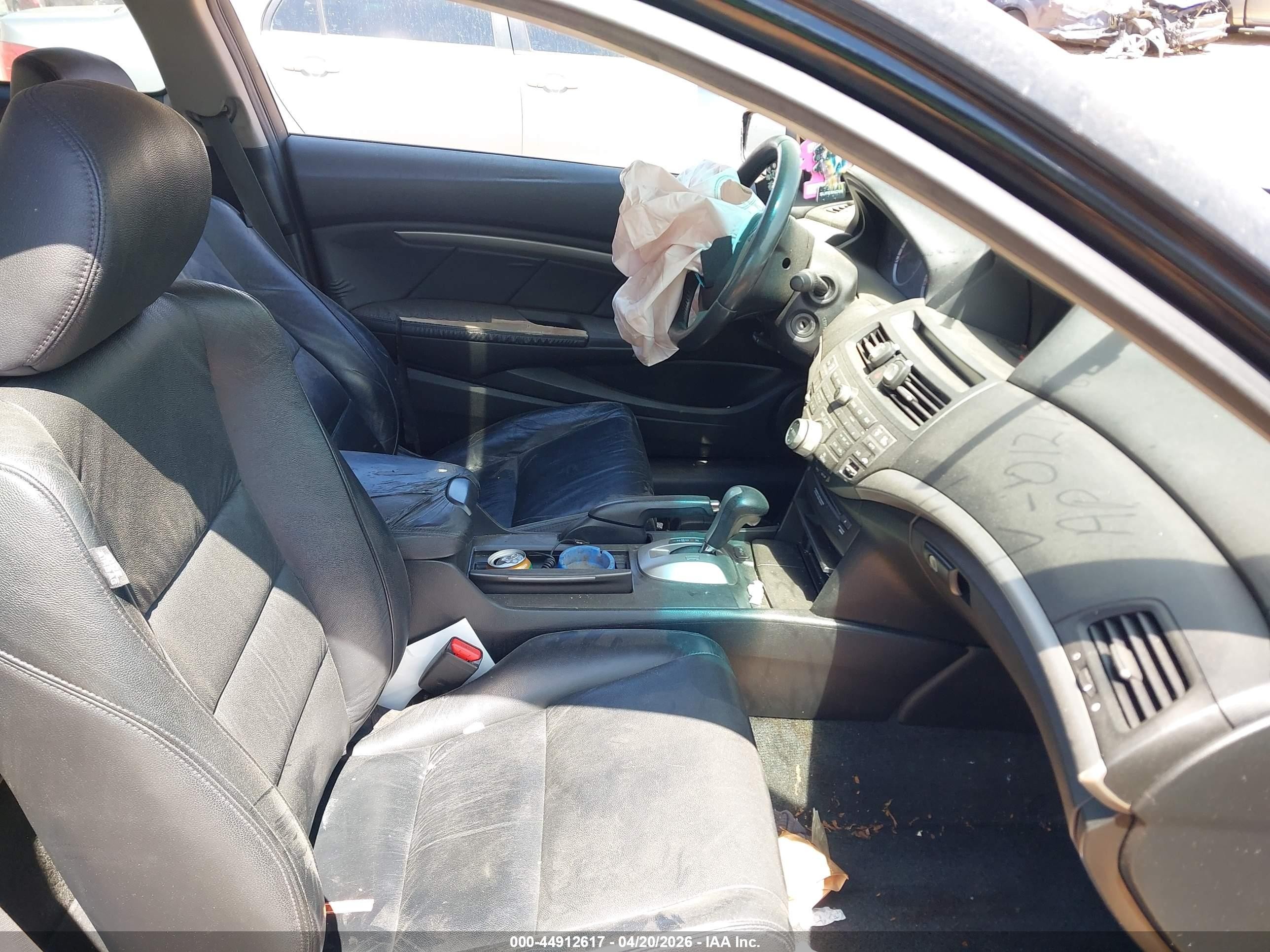 2012 Honda Accord 2.4 Ex-l Black vin: 1HGCS1B8XCA012138