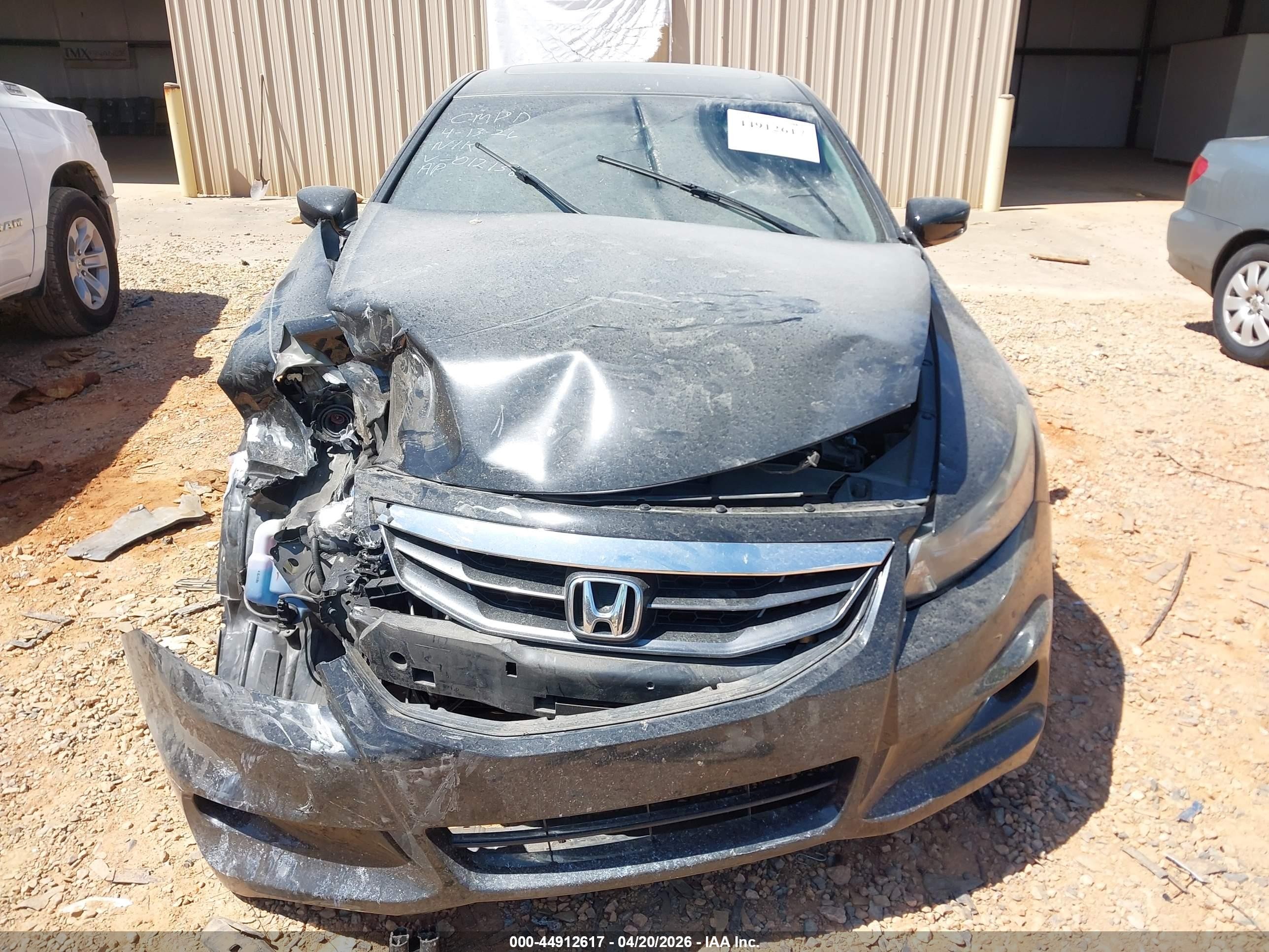 2012 Honda Accord 2.4 Ex-l Black vin: 1HGCS1B8XCA012138