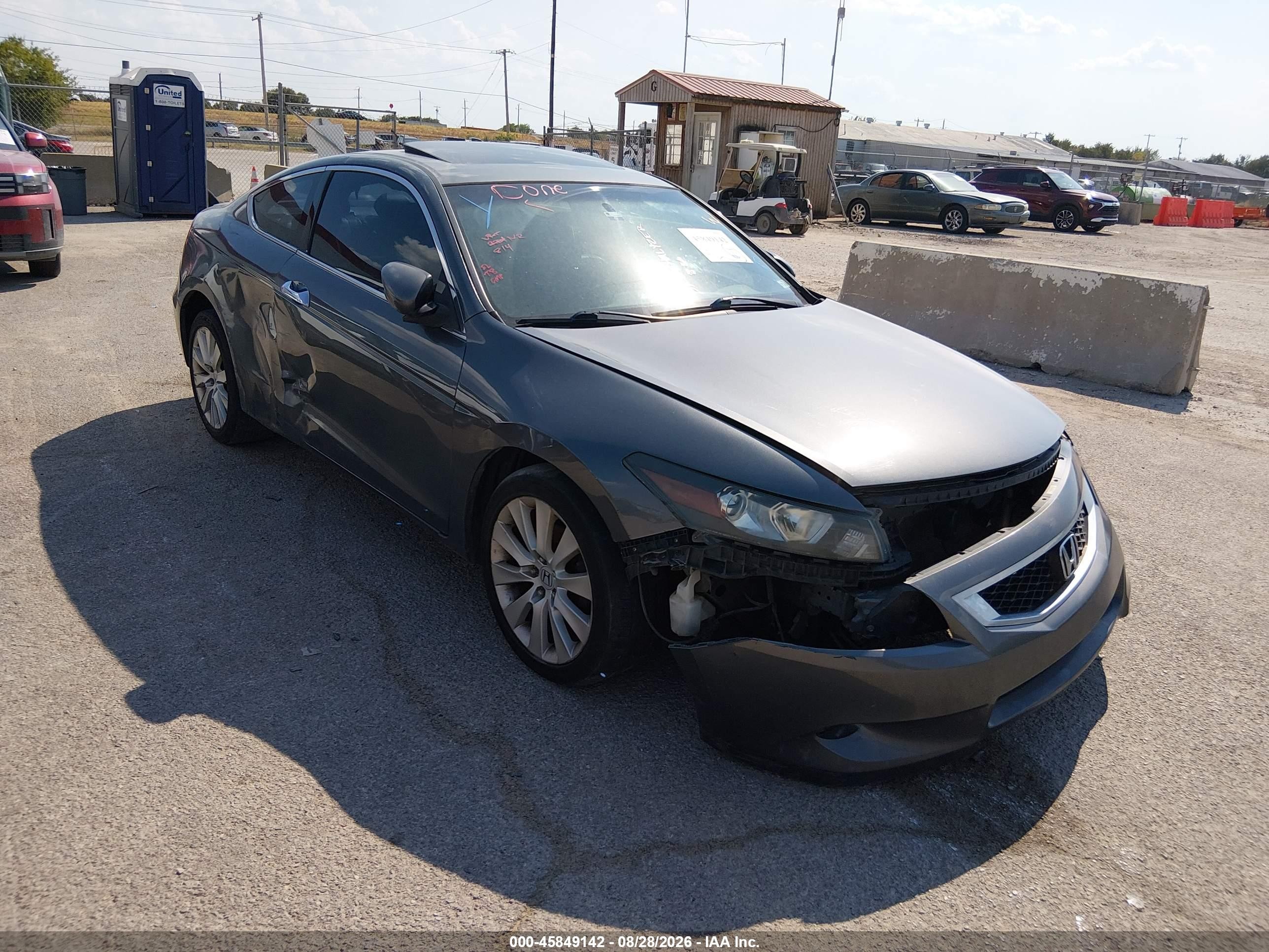 2008 Honda Accord 3.5 Ex-l Gray vin: 1HGCS22808A001565